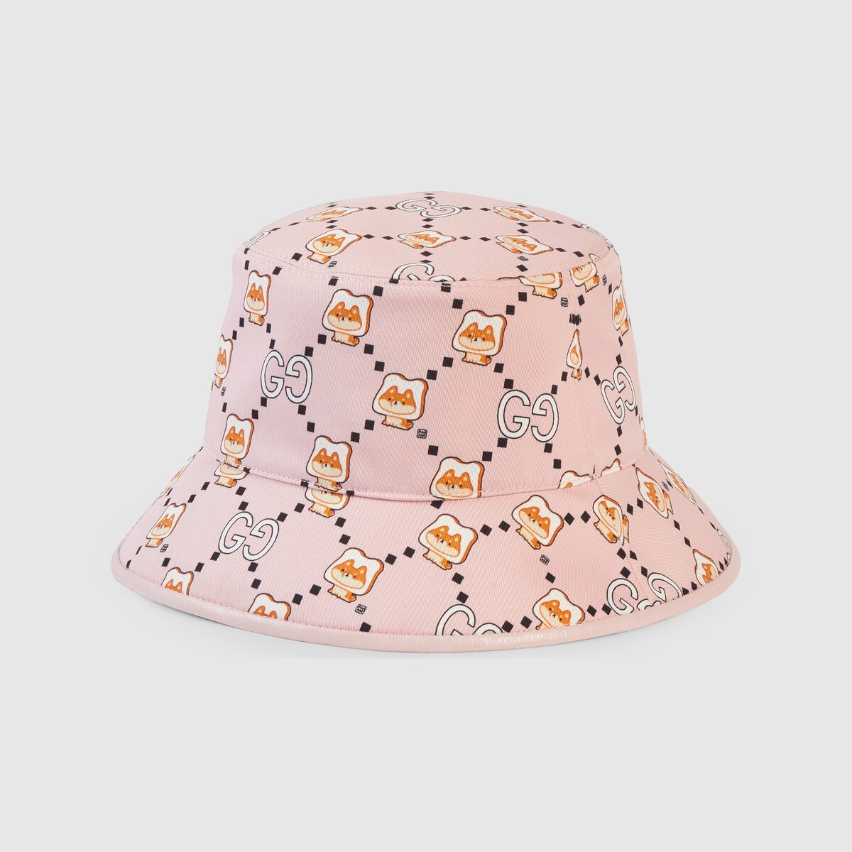GG animal print cotton bucket hat - 3