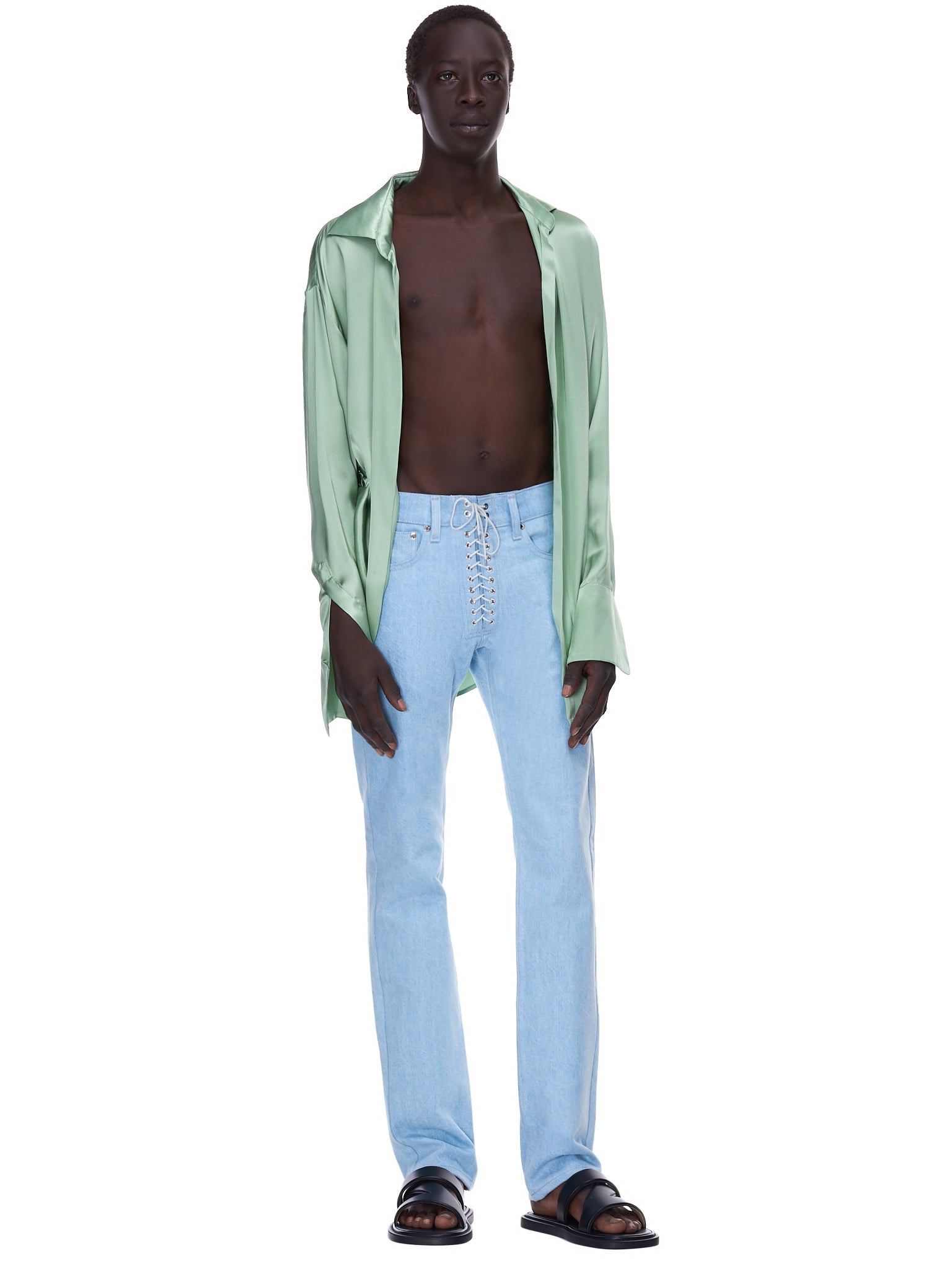 Lace Up Jeans - 6