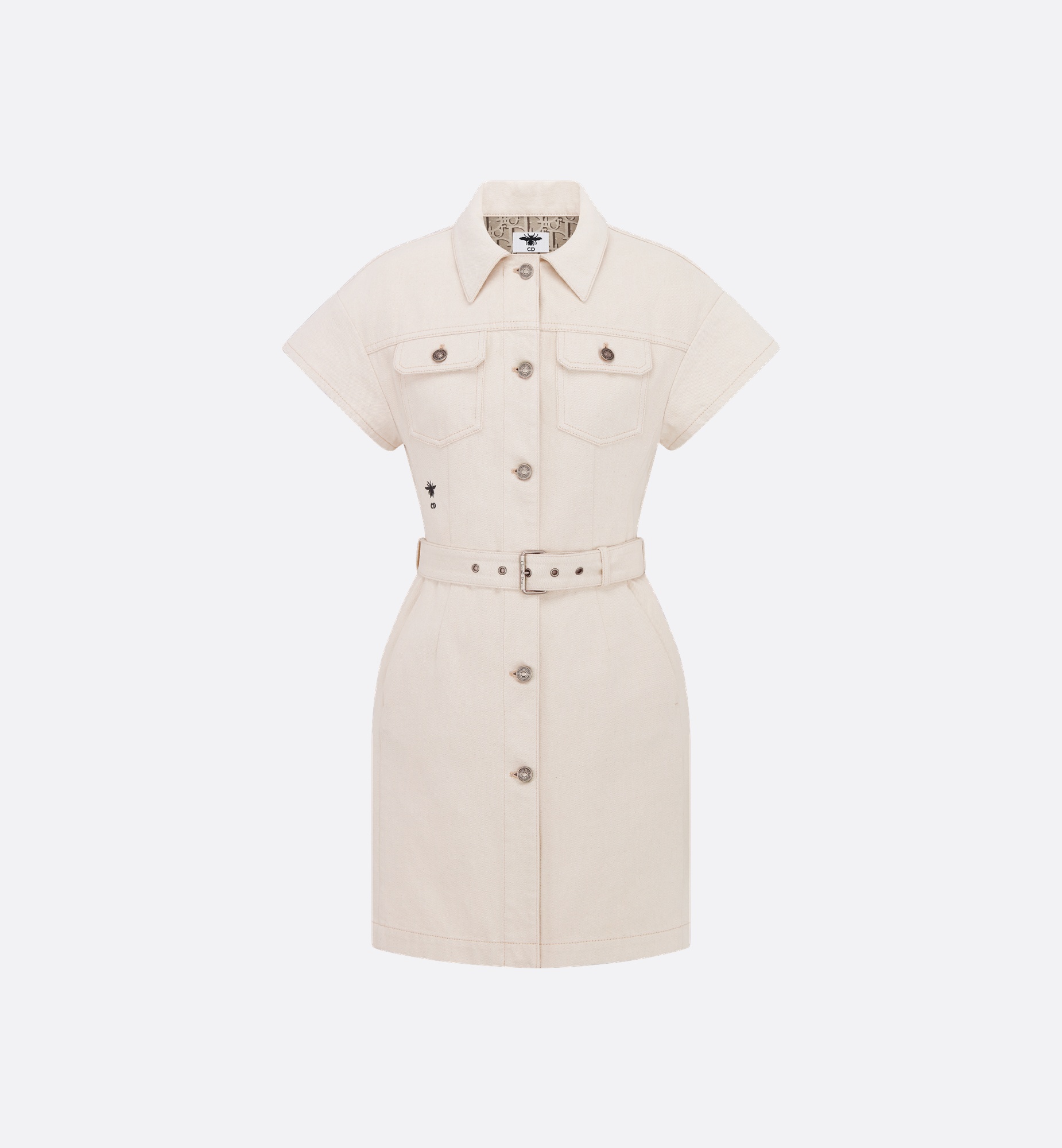 Short Belted Shirtdress - 1