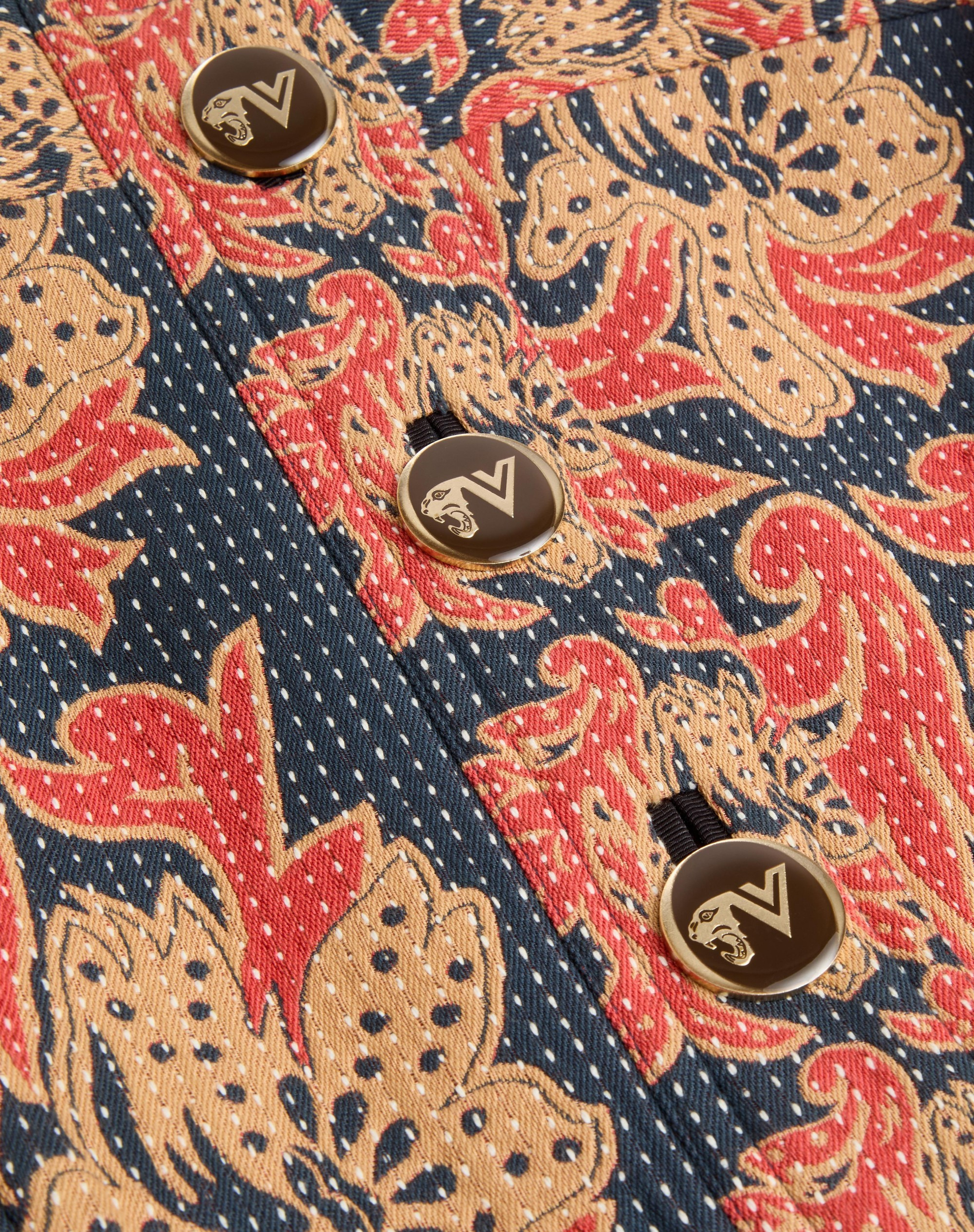 CABAN IN APRES L'HIVER QUILTED FLORAL JACQUARD - 9