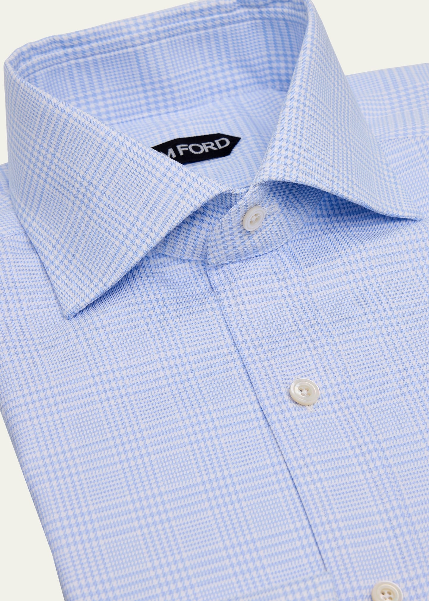 Men's Cotton Check Slim-Fit Dress Shirt - 2