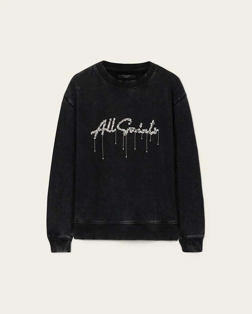 CHAINS PIPPA EMBELLISHED SWEATSHIRT - 1