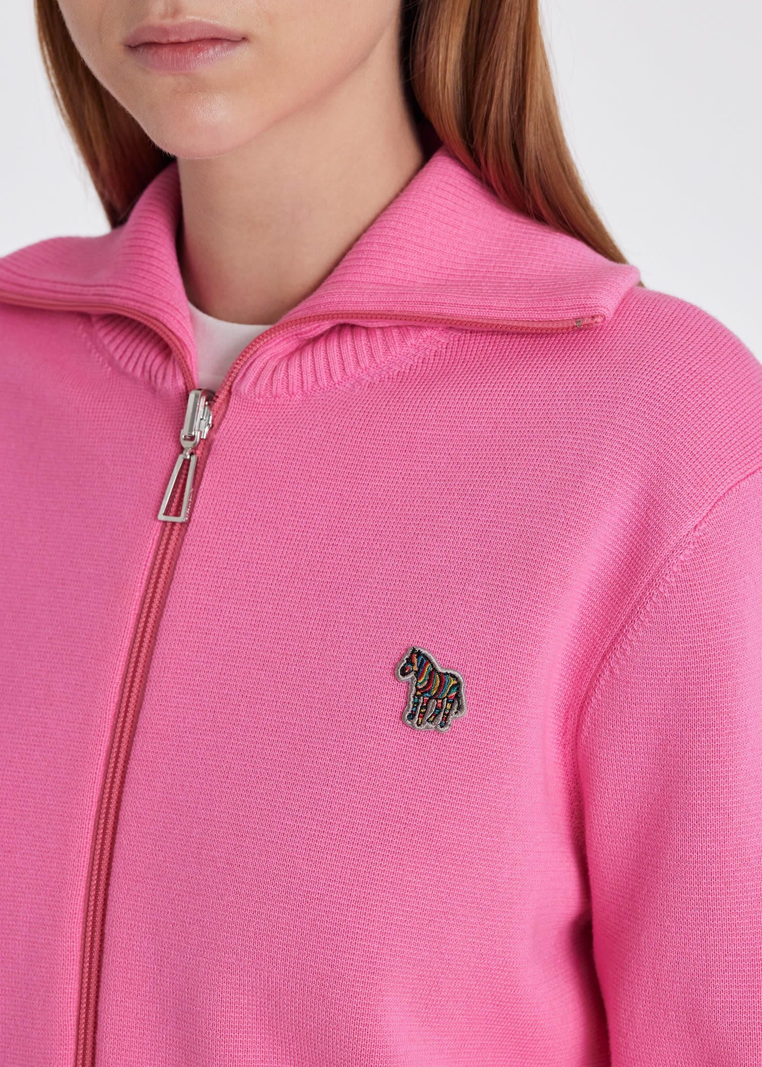 Zebra Zip Up Cardigan - 10