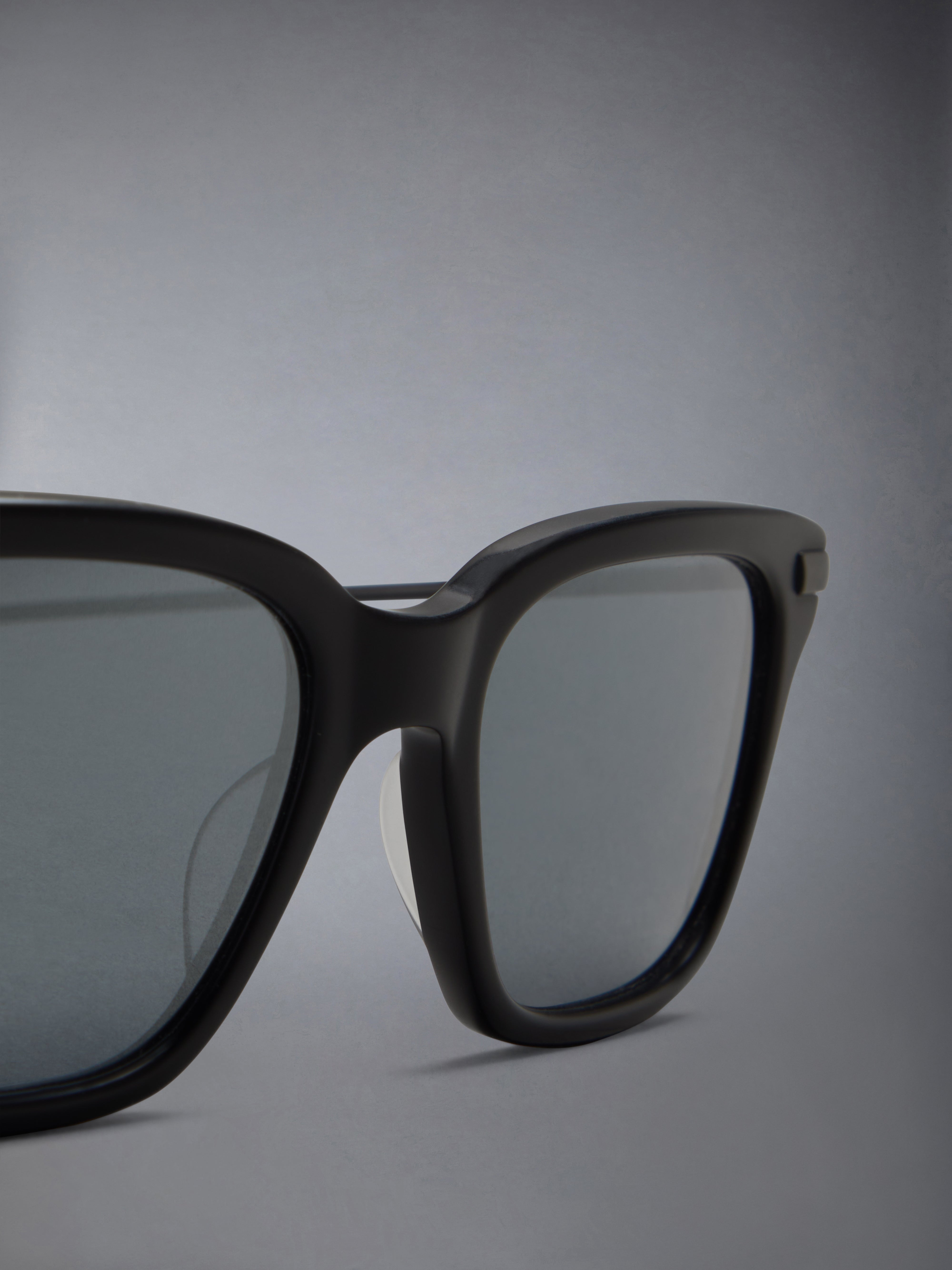 Acetate and Titanium Rectangular Sunglasses - 7