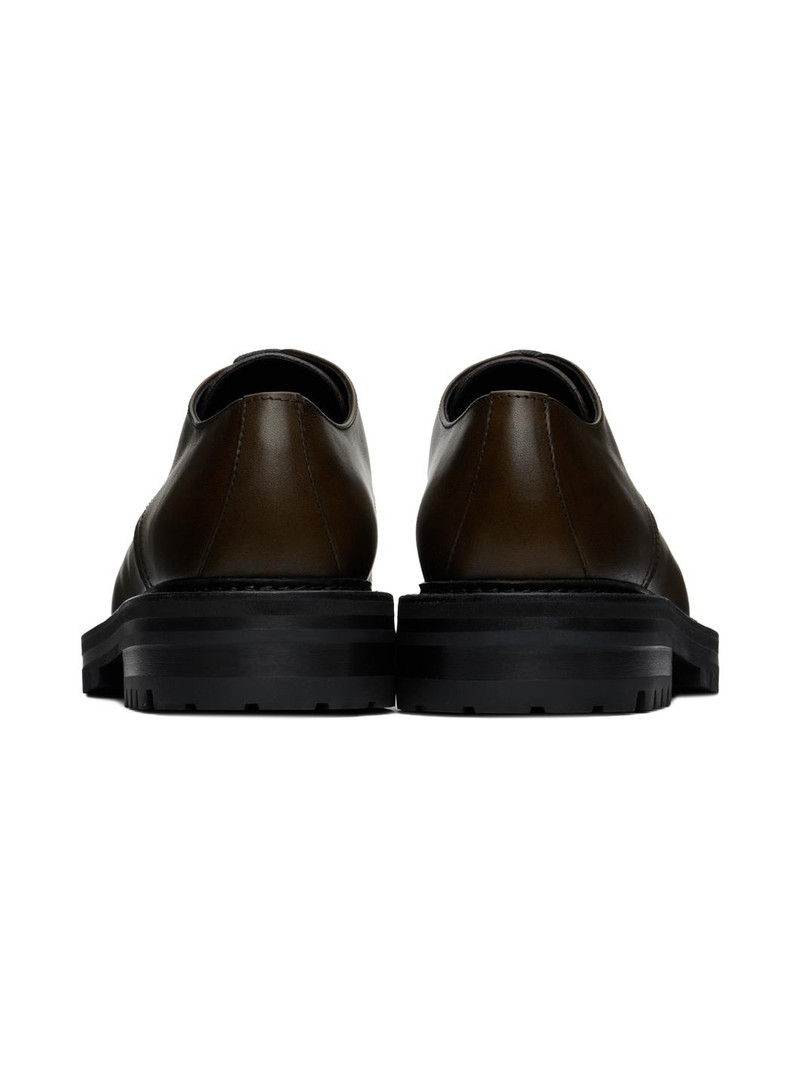 Khaki Leather Derbys 2
