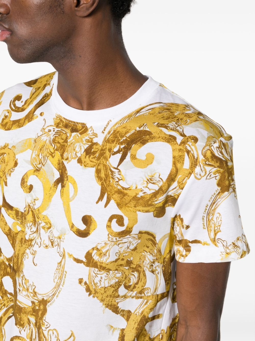 Baroque-print cotton T-shirt - 5