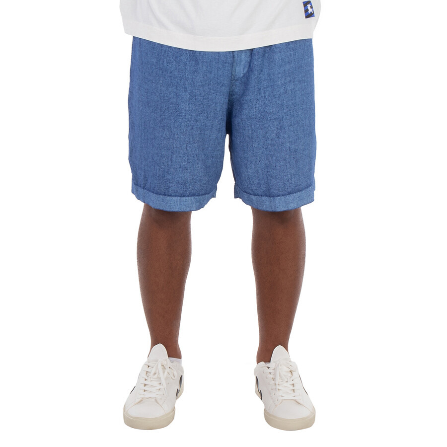Burberry Equestrian Knight Applique Linen Shorts - 3