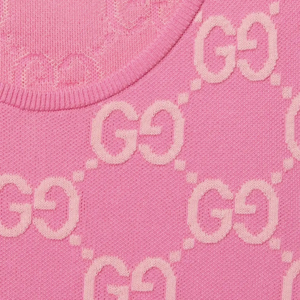 (WMNS) Gucci GG Cotton Jacquard Dress 'Pink Light Pink' 786403-XKD28-5447 - 2