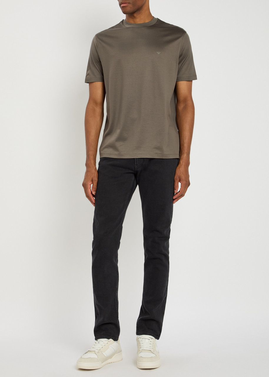 Emporio Armani Travel Logo-appliqué Jersey T-shirt - 4