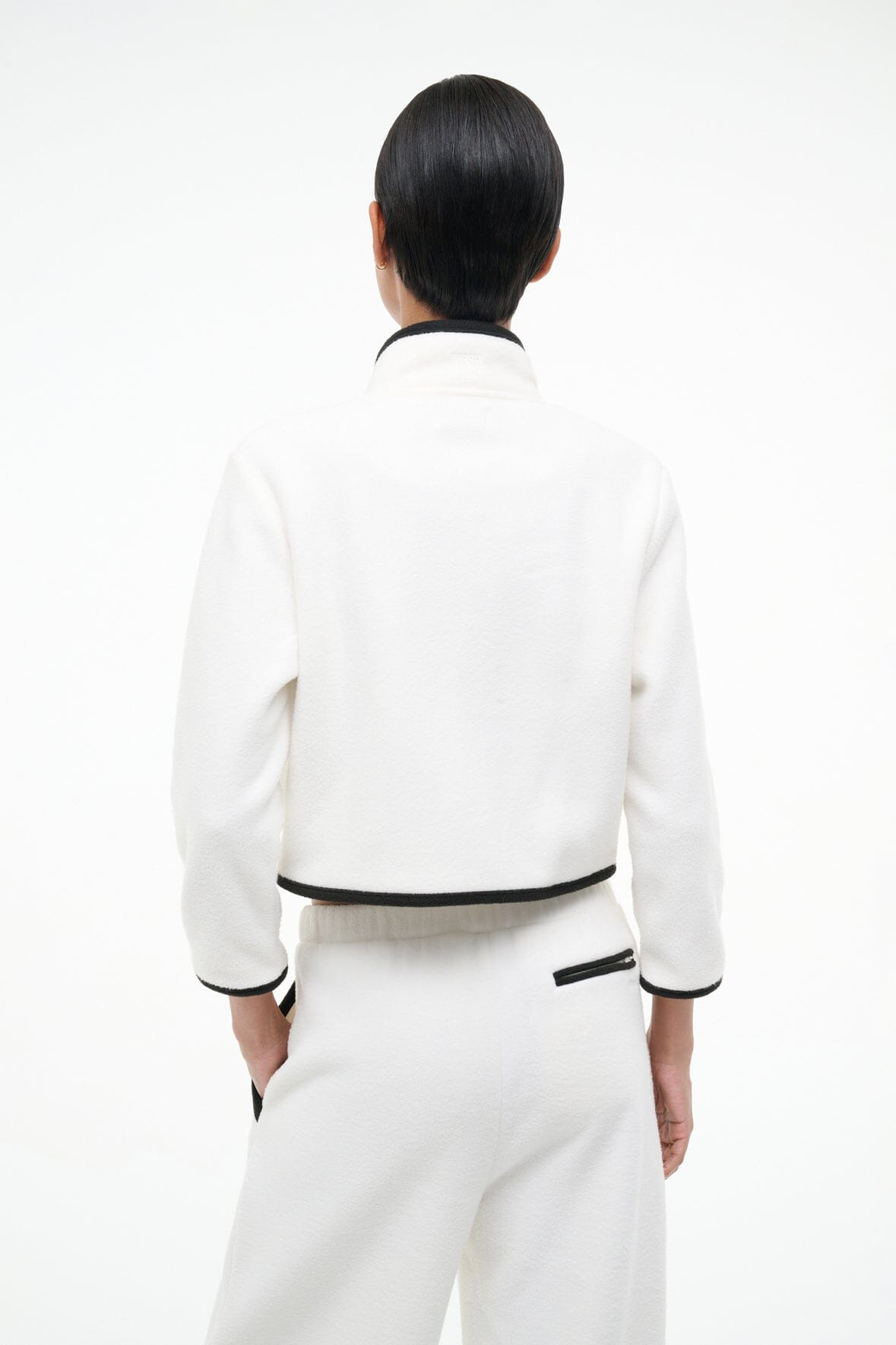 STAUD JETER JACKET IVORY BLACK - 5