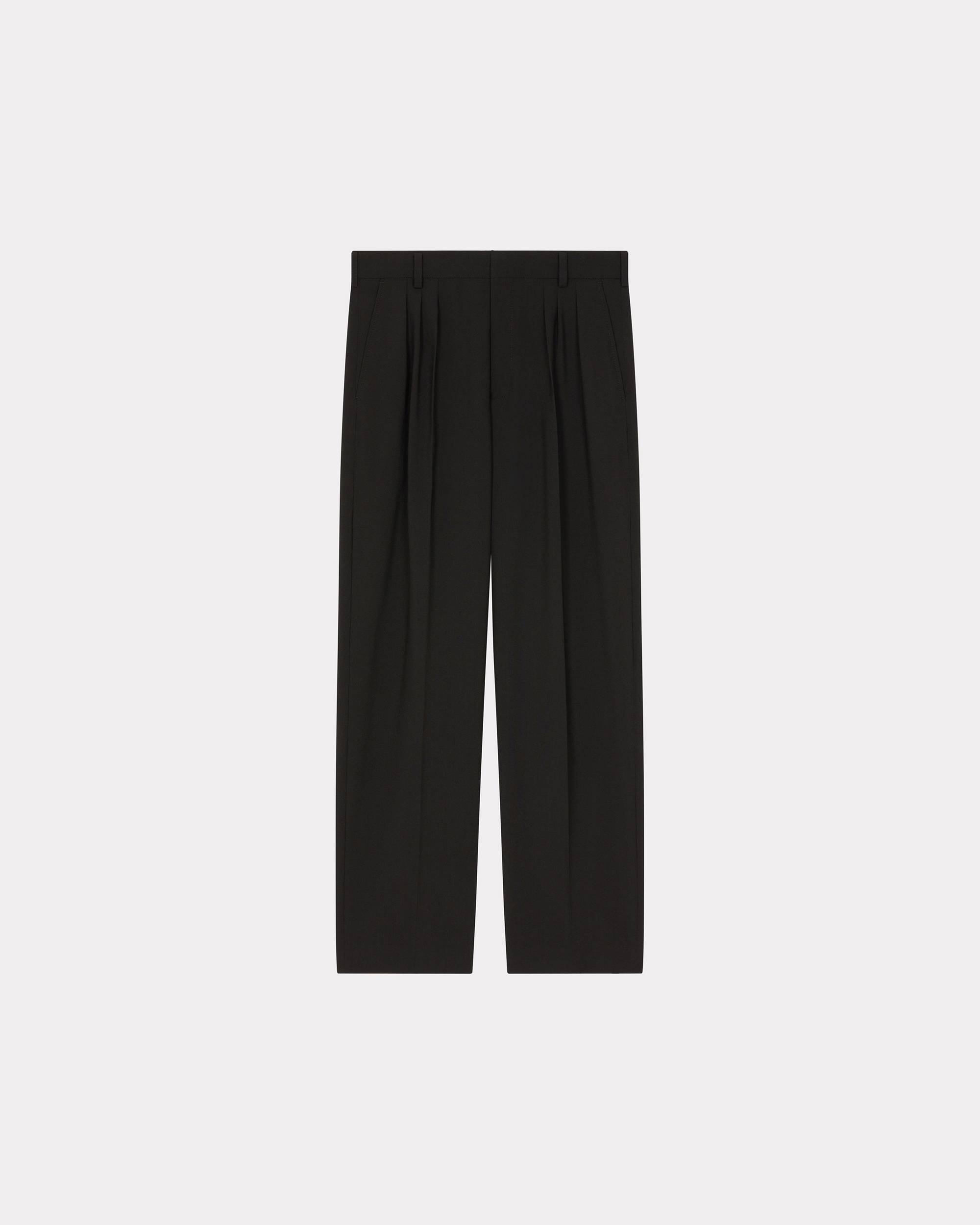 Pleated suit trousers - 1