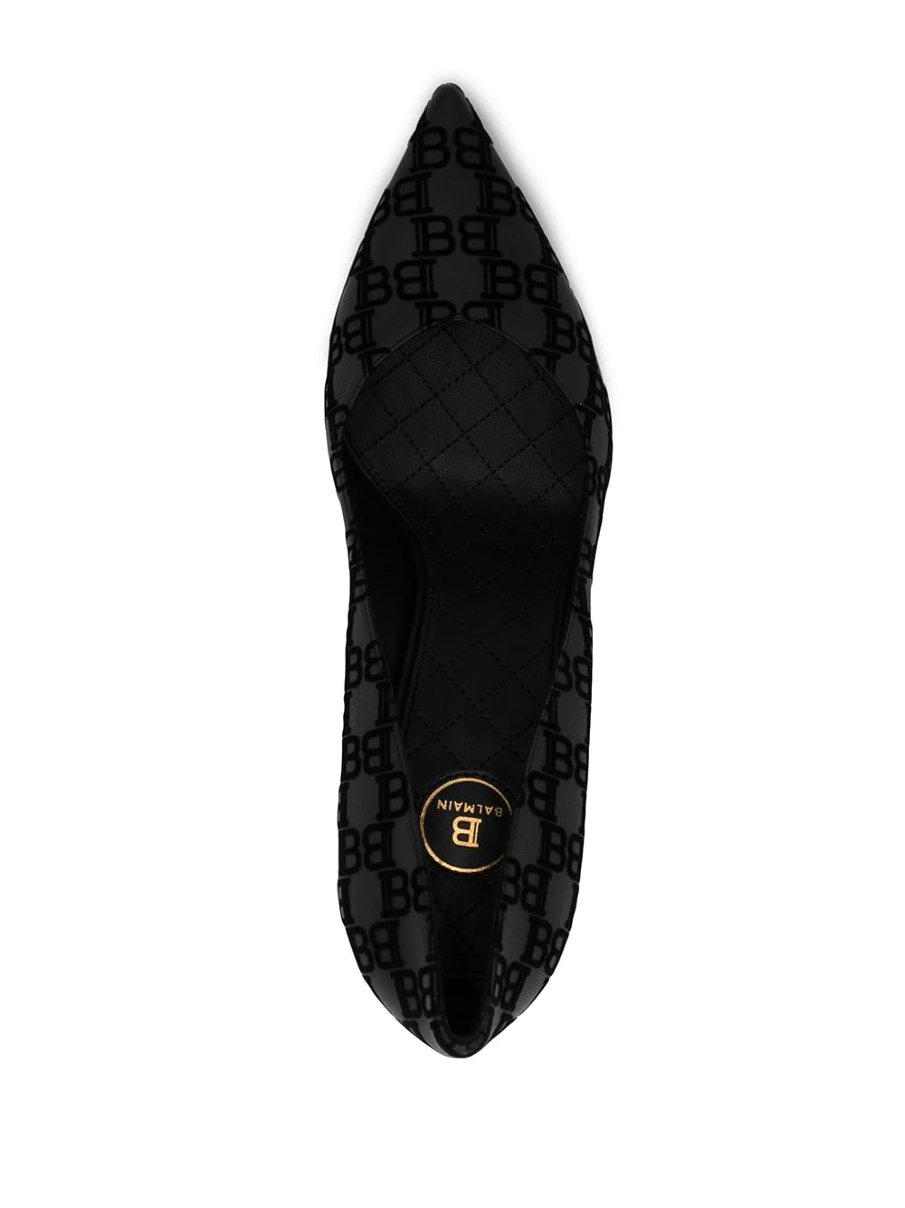 monogram pattern pumps - 4