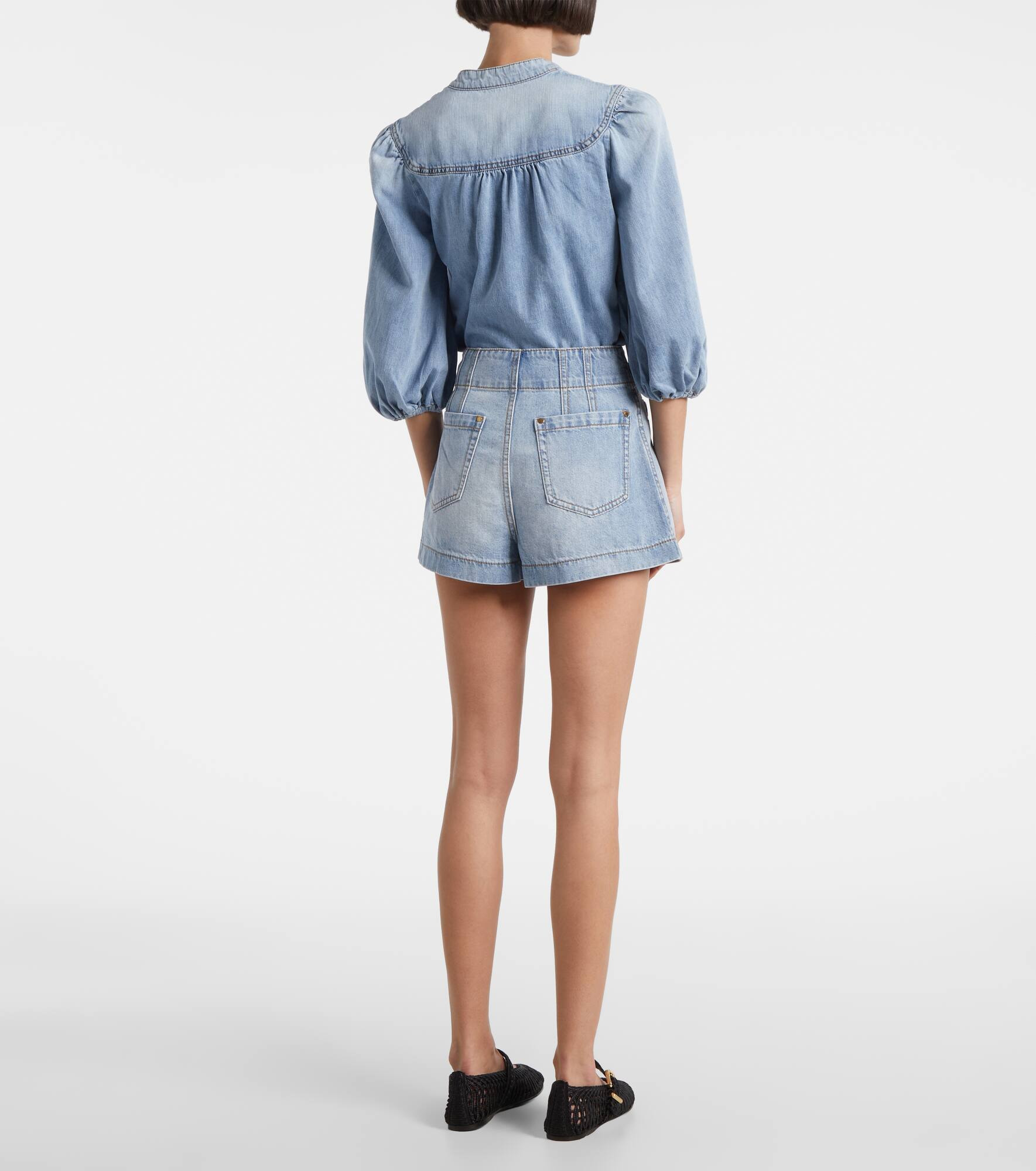 Lucky high-rise denim shorts - 3