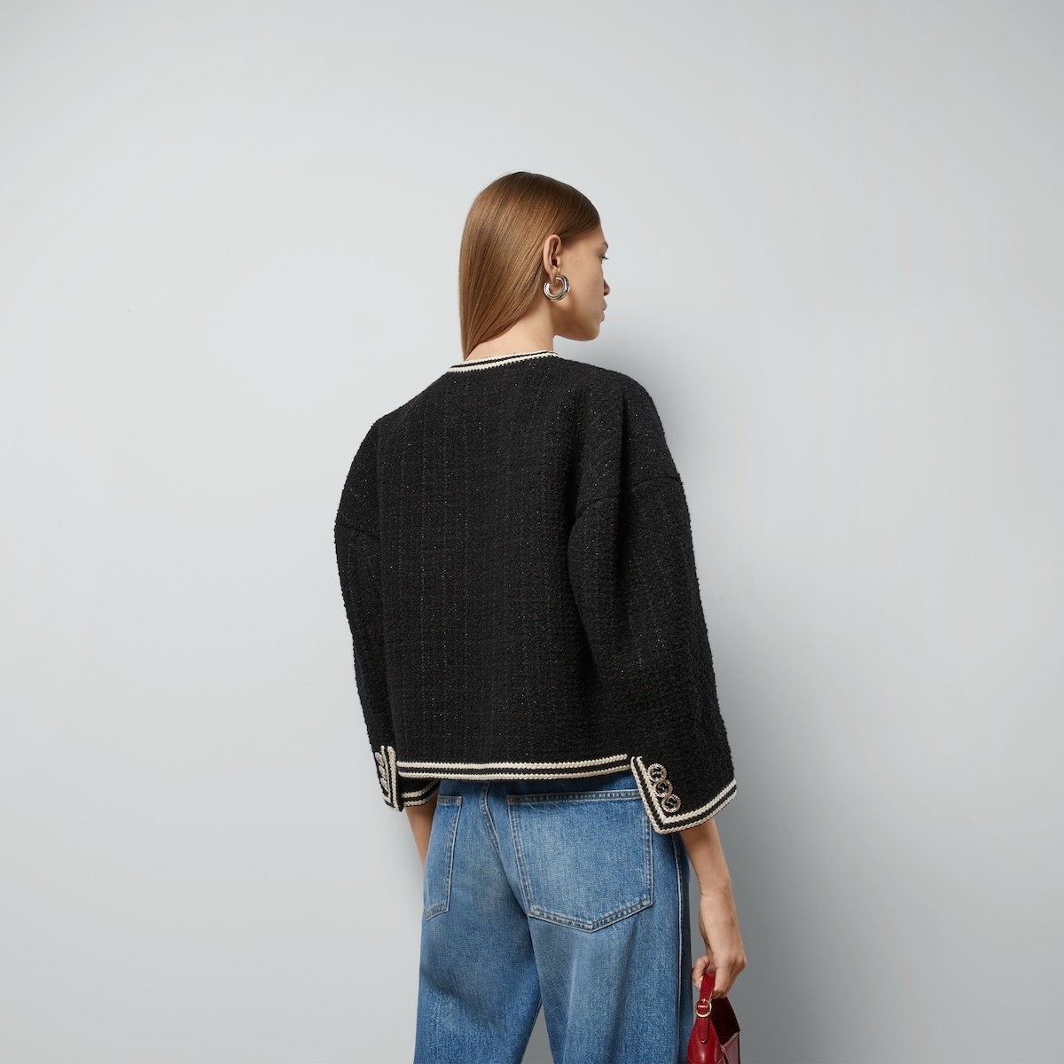 Bouclé tweed wool jacket - 6