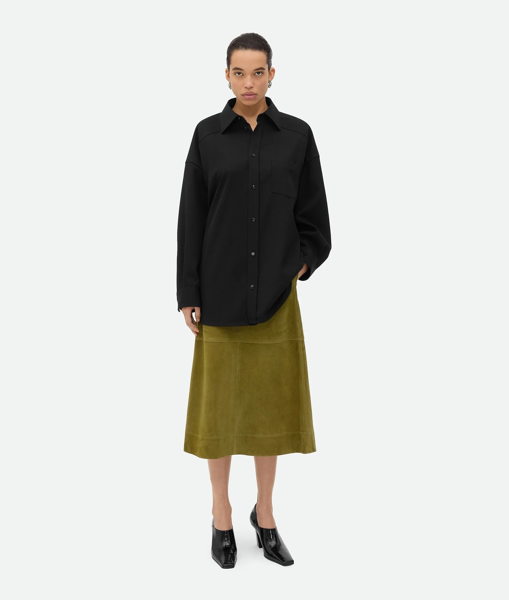 모직 Twill 셔츠 - 1