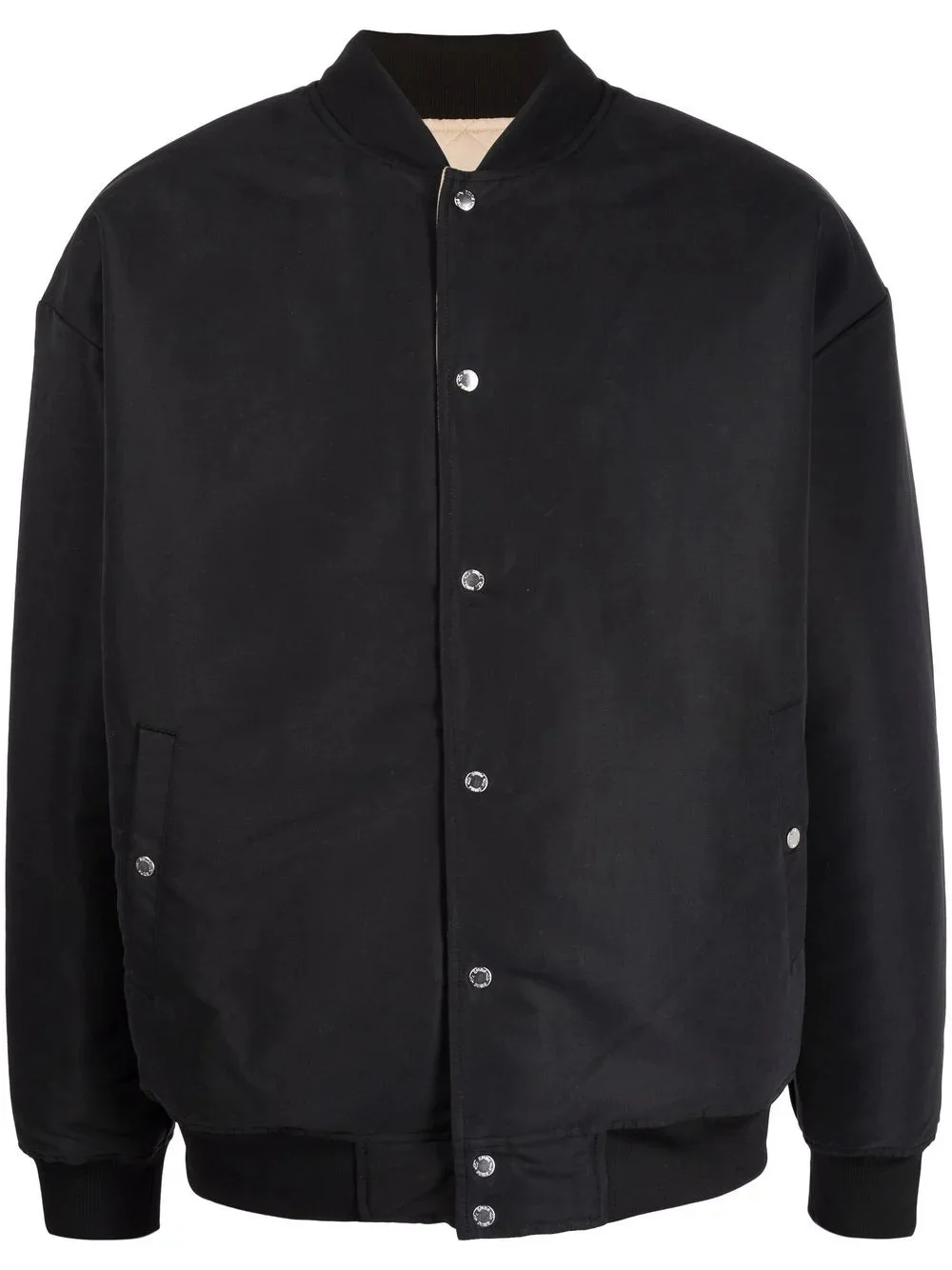 logo-patch detail bomber jacket - 1