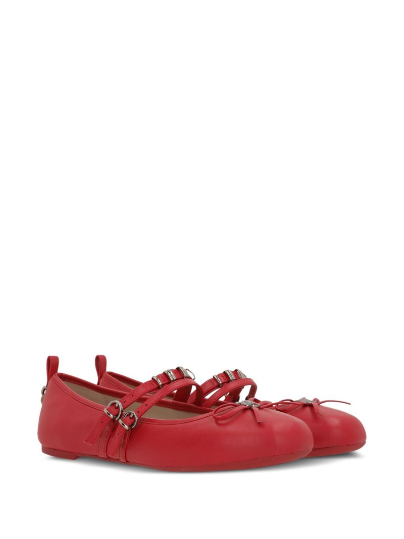 PINKO bow-detail ballet flats outlook