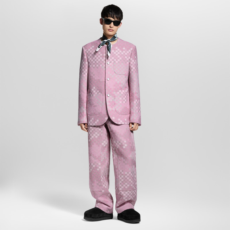 Louis Vuitton Damoflage Collarless Tweed Jacket outlook