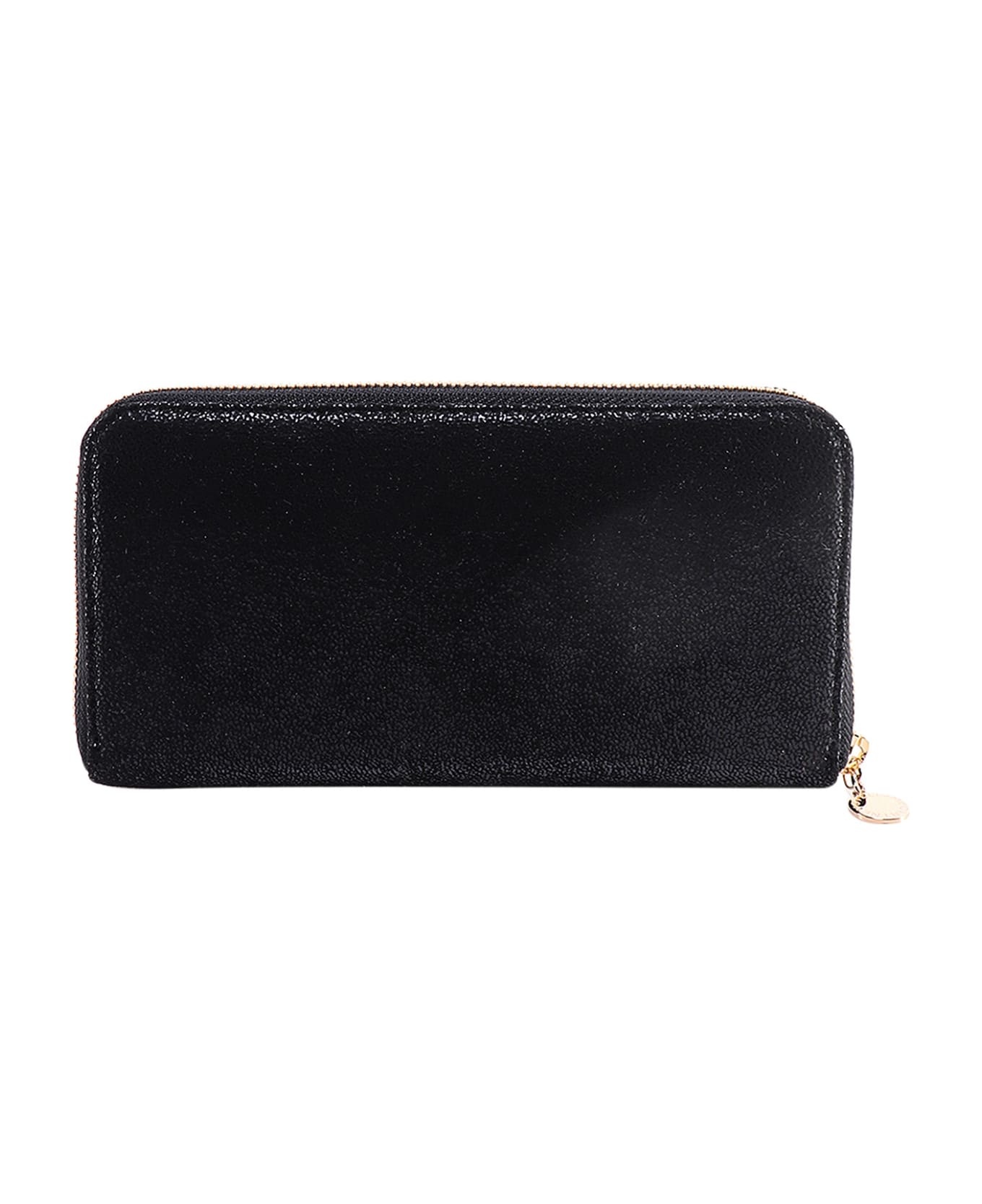 Black/gold Zip Around Falabella Wallet - 2