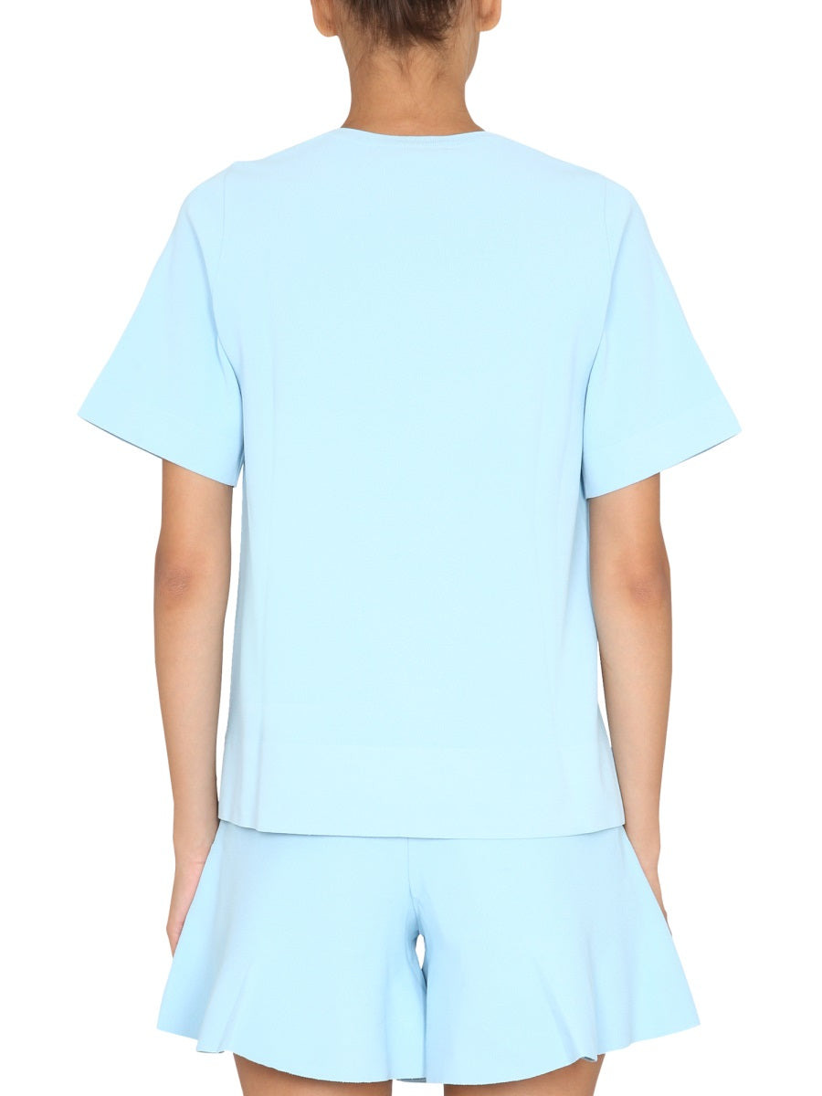 Stella Mccartney Women T-Shirt With Asymmetrical Hemline - 3