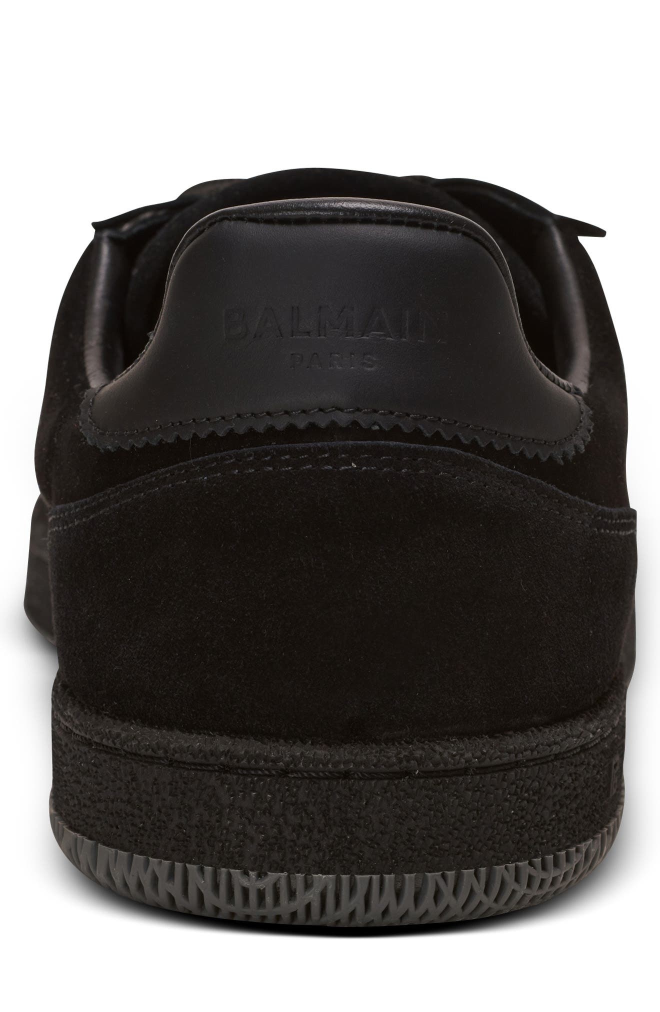 Balmain Swan Low Top Sneaker in Opa Black at Nordstrom - 8