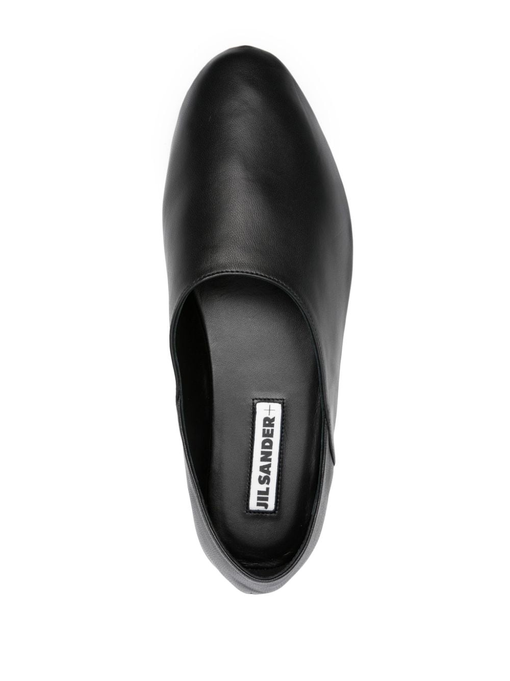two-panel leather ballerina flats - 4