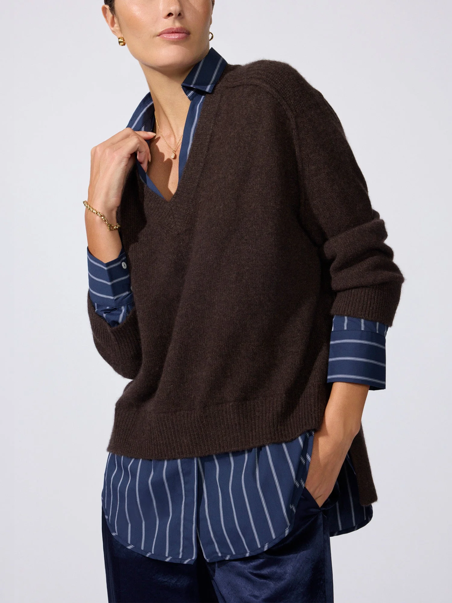 The Looker Layered V-Neck - 1