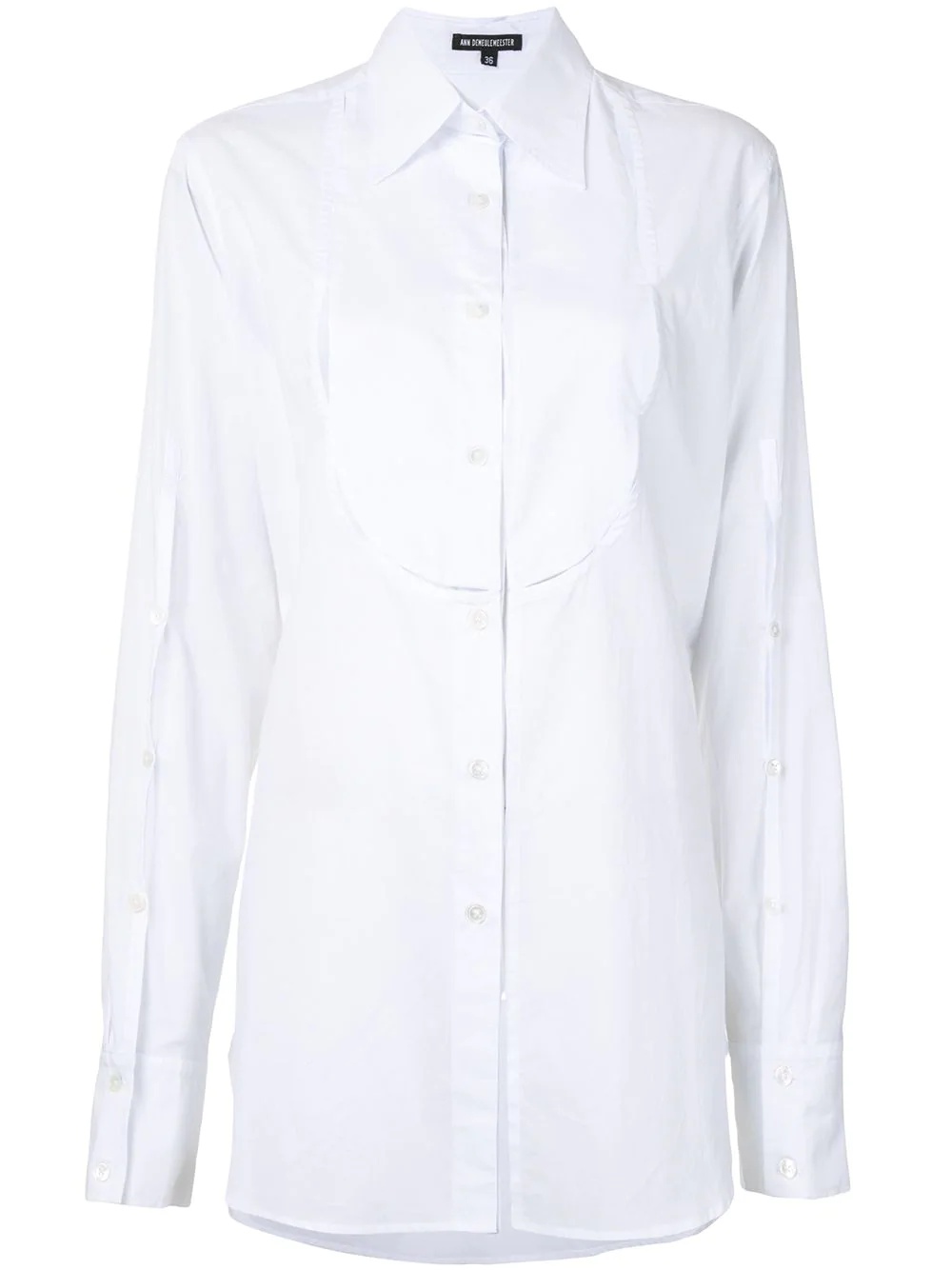 longline tuxedo shirt - 1