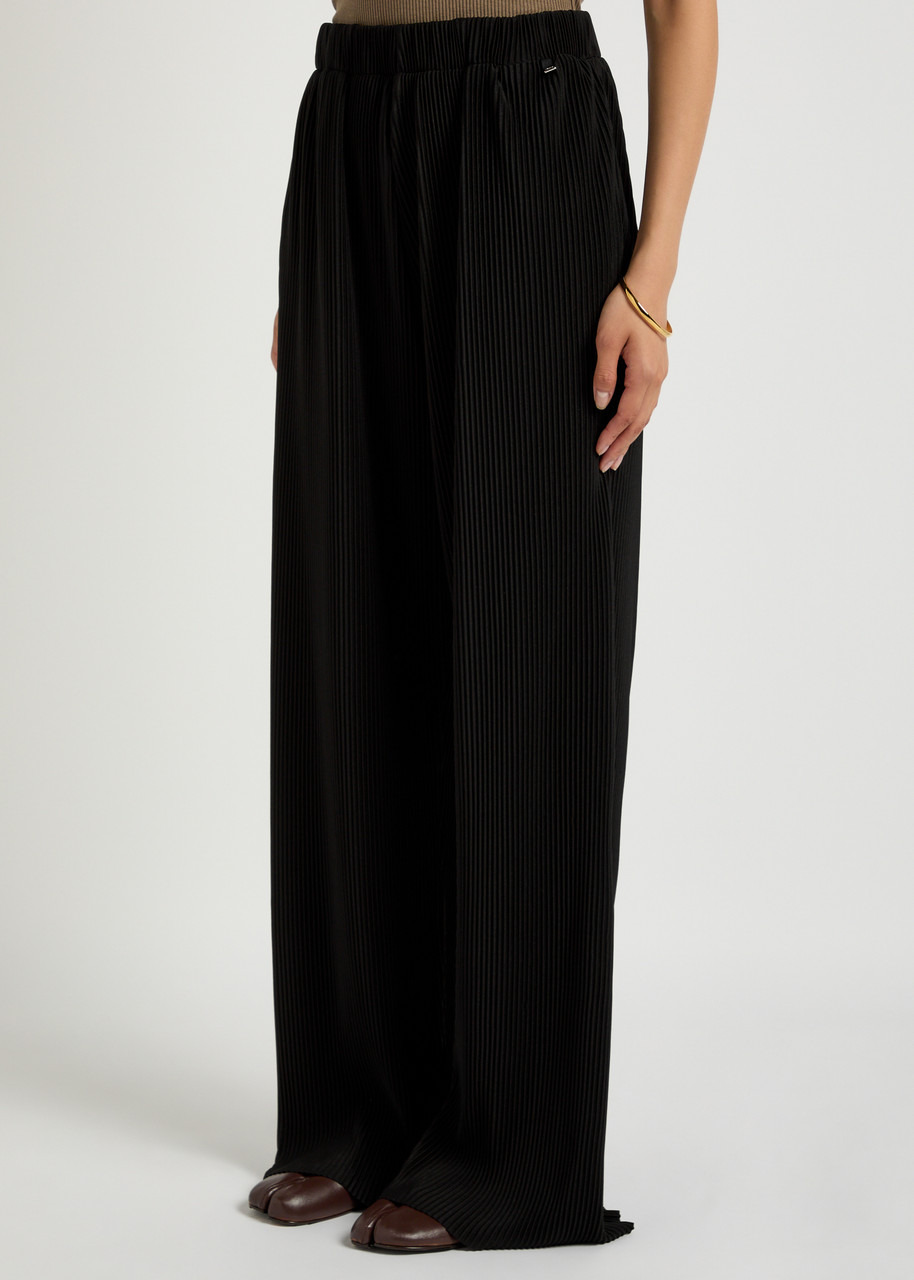 Herno Plissé Wide-leg Jersey Trousers - 2