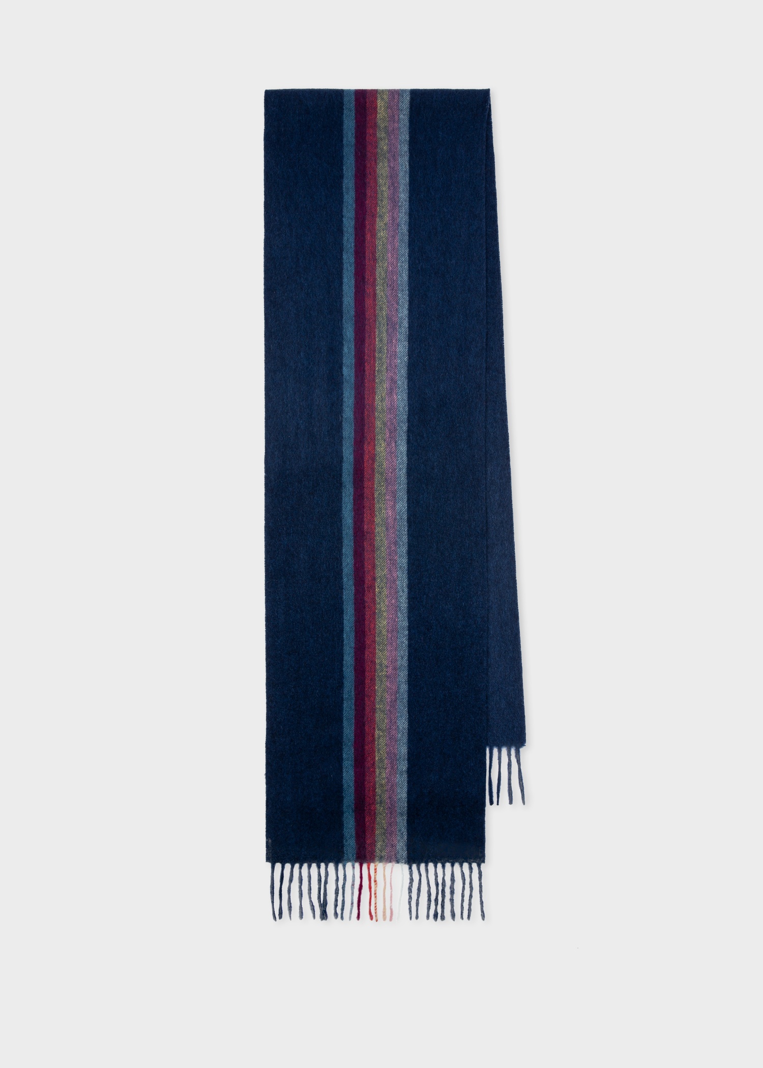 'Artist Stripe' Central Band Cashmere Scarf - 1