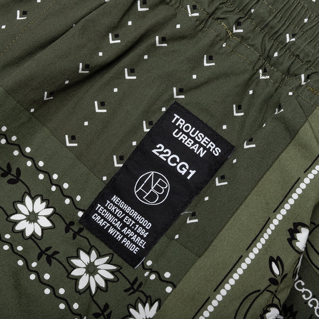 NEIGHBORHOOD BANDANA CHOPPED SHORT - OLIVE DRAB - 3