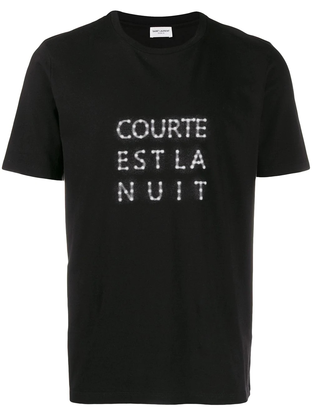 Courte Est La Nuit print T-shirt - 1