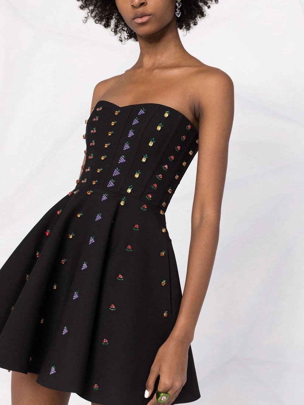crystal-embellished minidress - 5