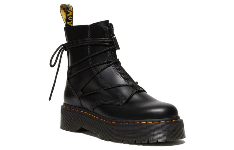 Dr. Martens Jarrick II Laced Leather Platform Boots 'Black' 27662001 2