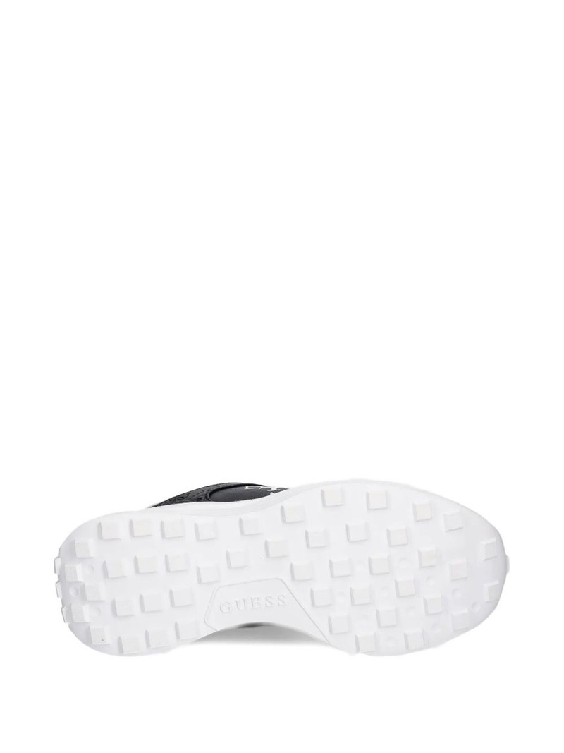 logo-plaque leather sneakers 5