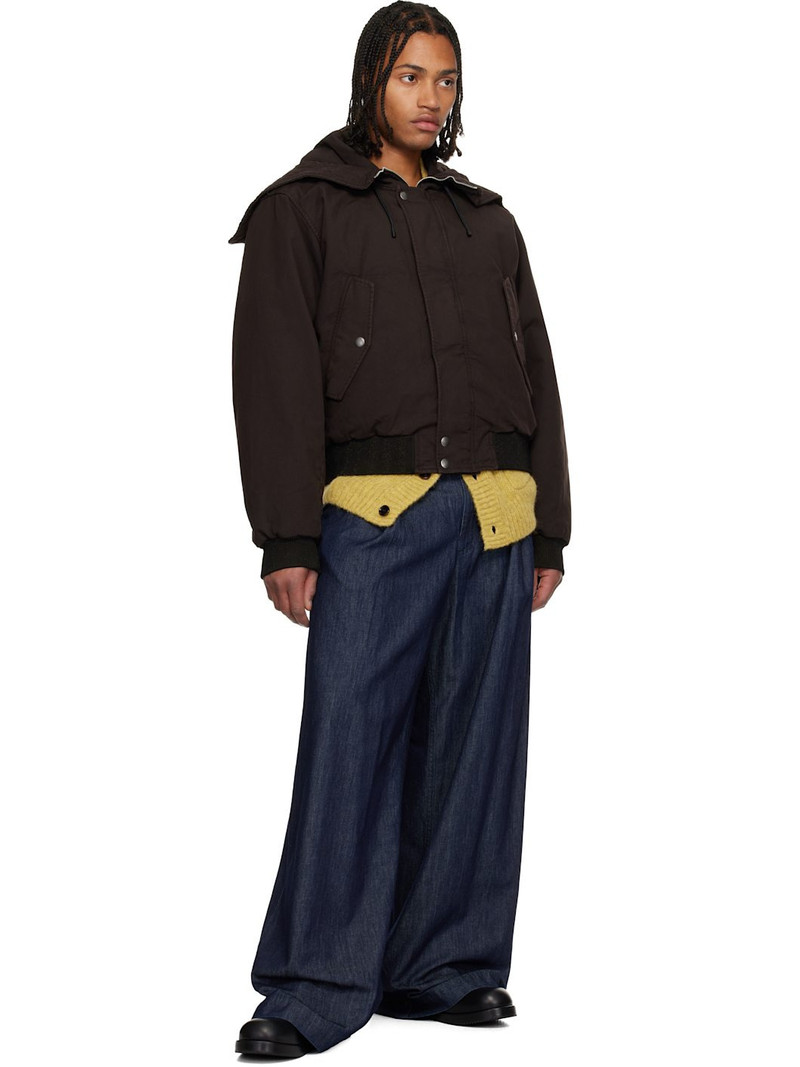 Dries Van Noten Brown Garment-Dyed Jacket outlook