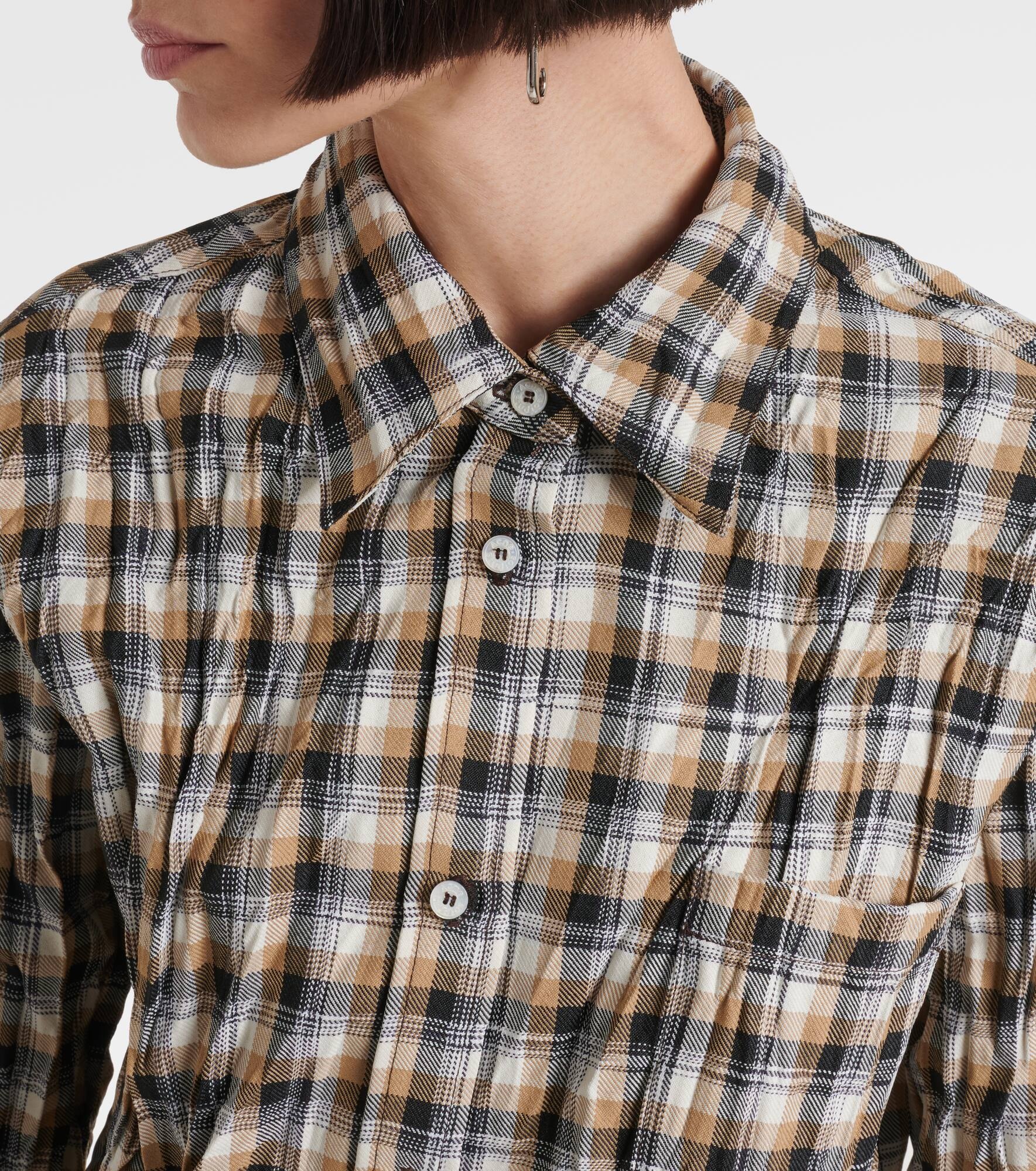Logo check shirt - 4
