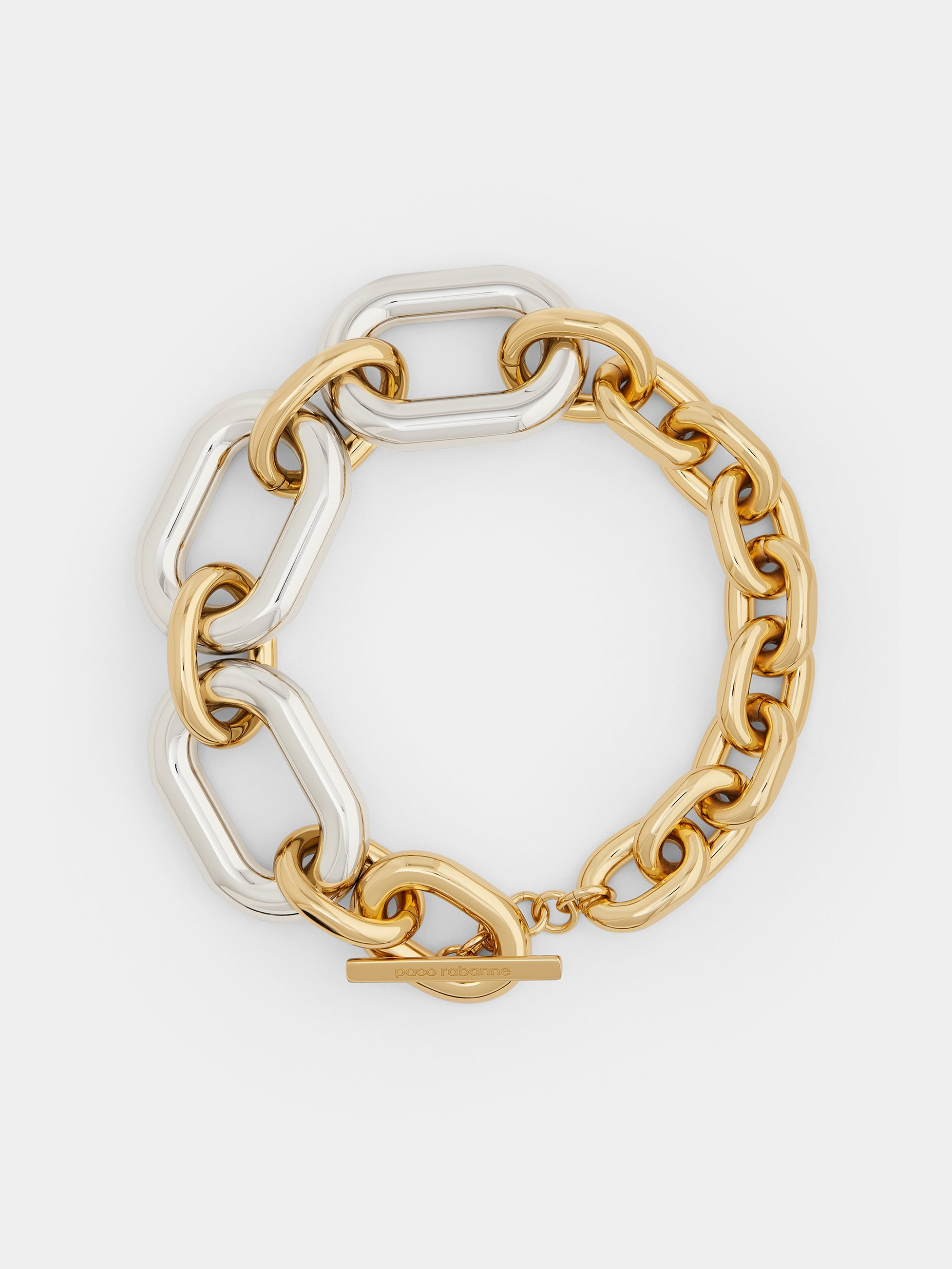 GOLD AND SILVER OVERSIZED XL LINK NECKLACE - 3