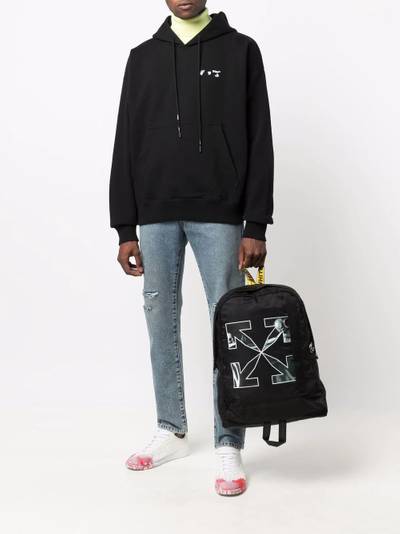 Off-White logo-print hoodie outlook