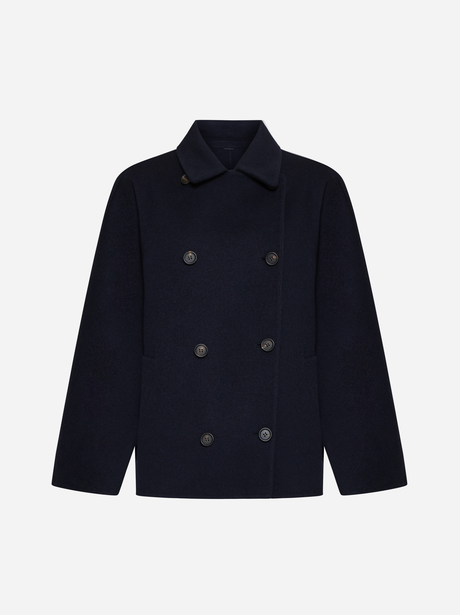 Wool and cashmere double-breasted peacoat - 1