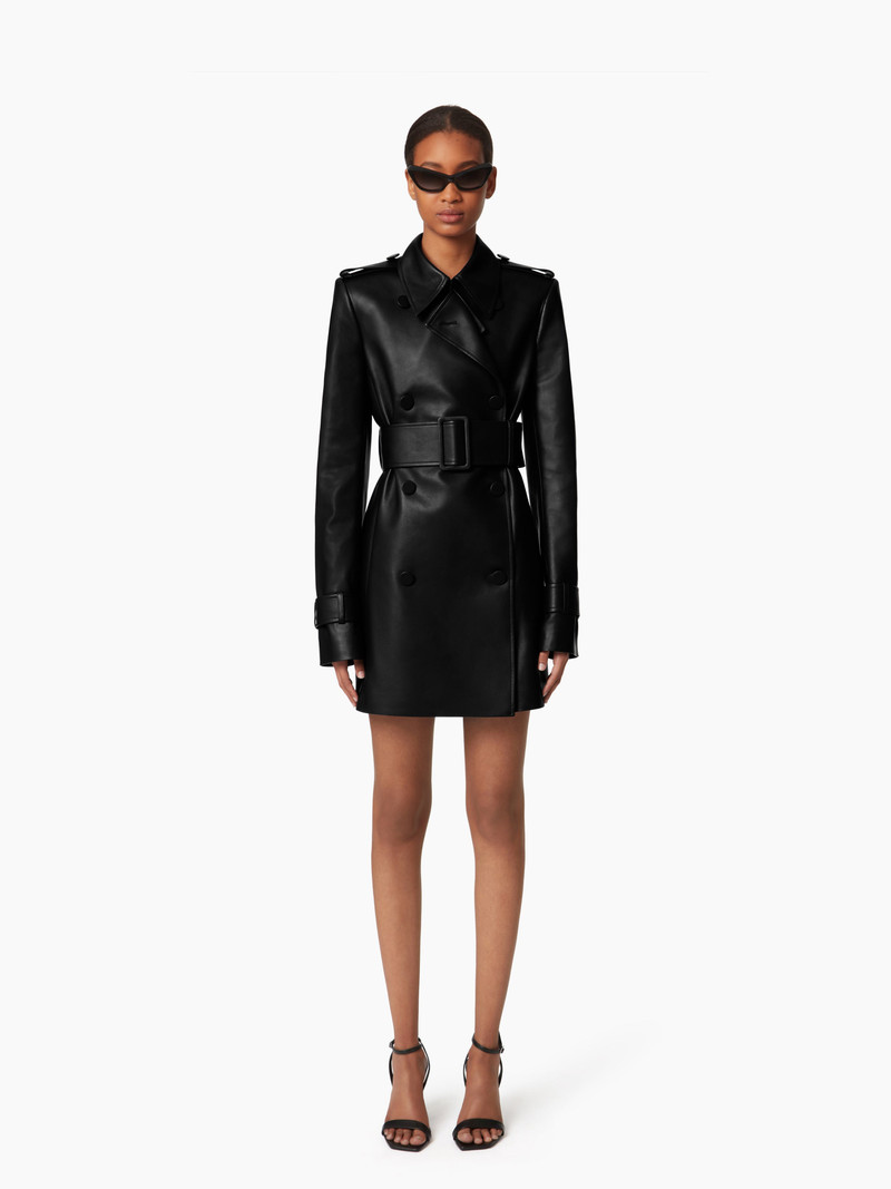 HALTER TRENCH COAT IN NAPPA LEATHER 1