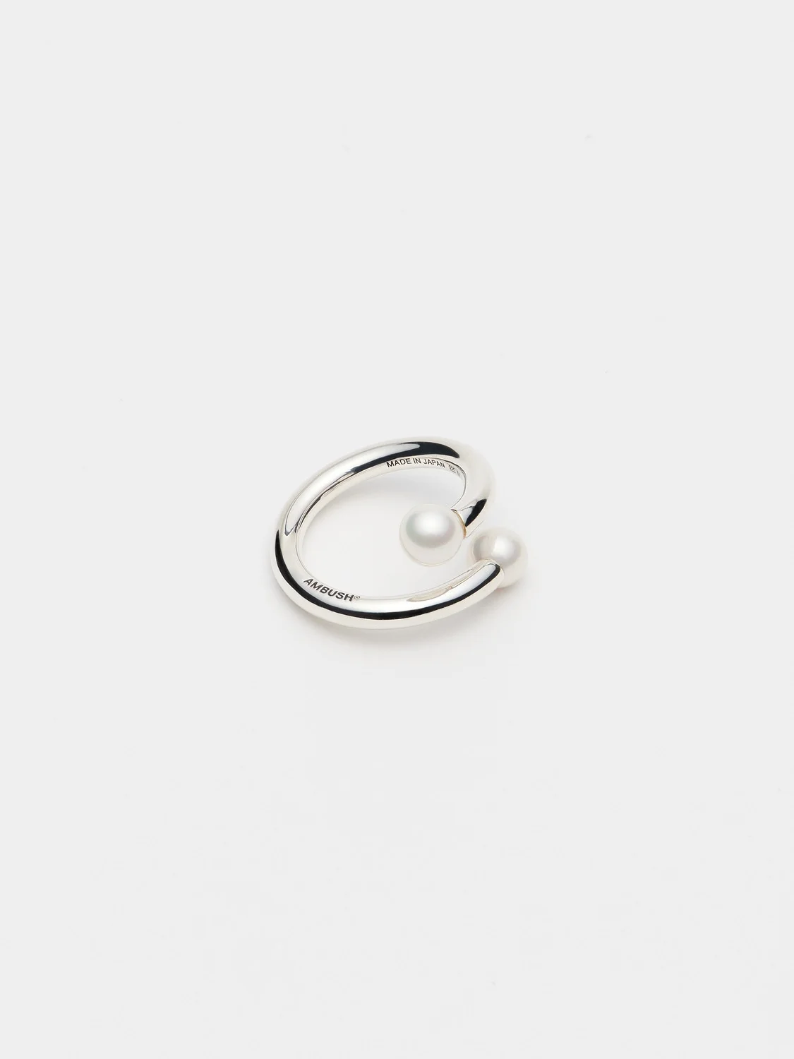 SMALL PEARL BARBELL RING - 1
