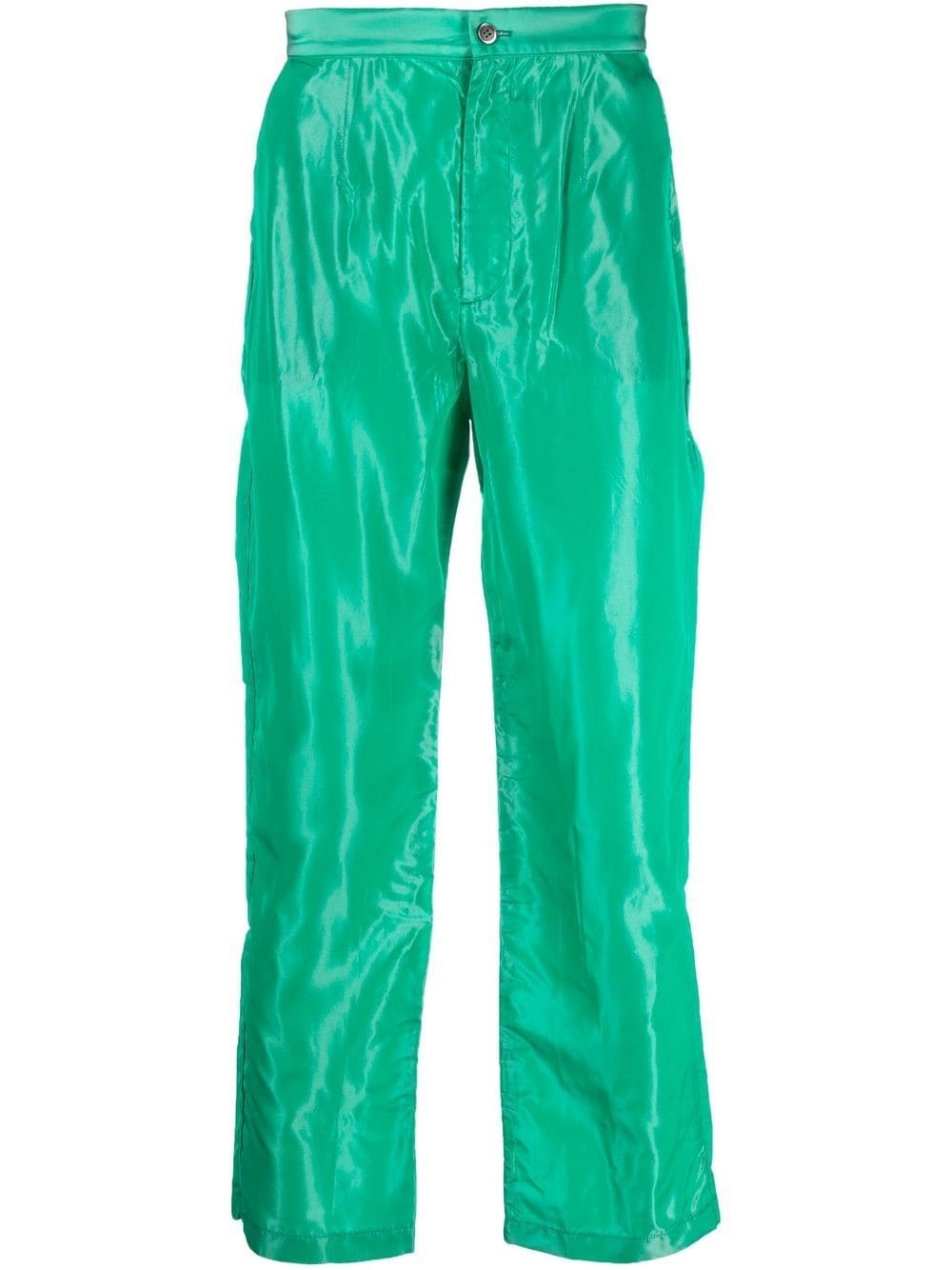 mid-rise straight-leg trousers - 1