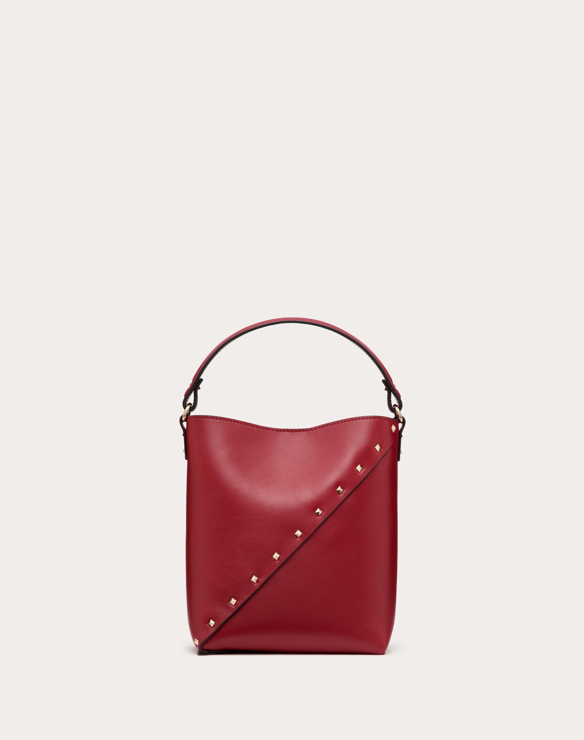 VALENTINO GARAVANI VALENTINO GARAVANI ROCKSTUD WISPY CALFSKIN BUCKET BAG - 4