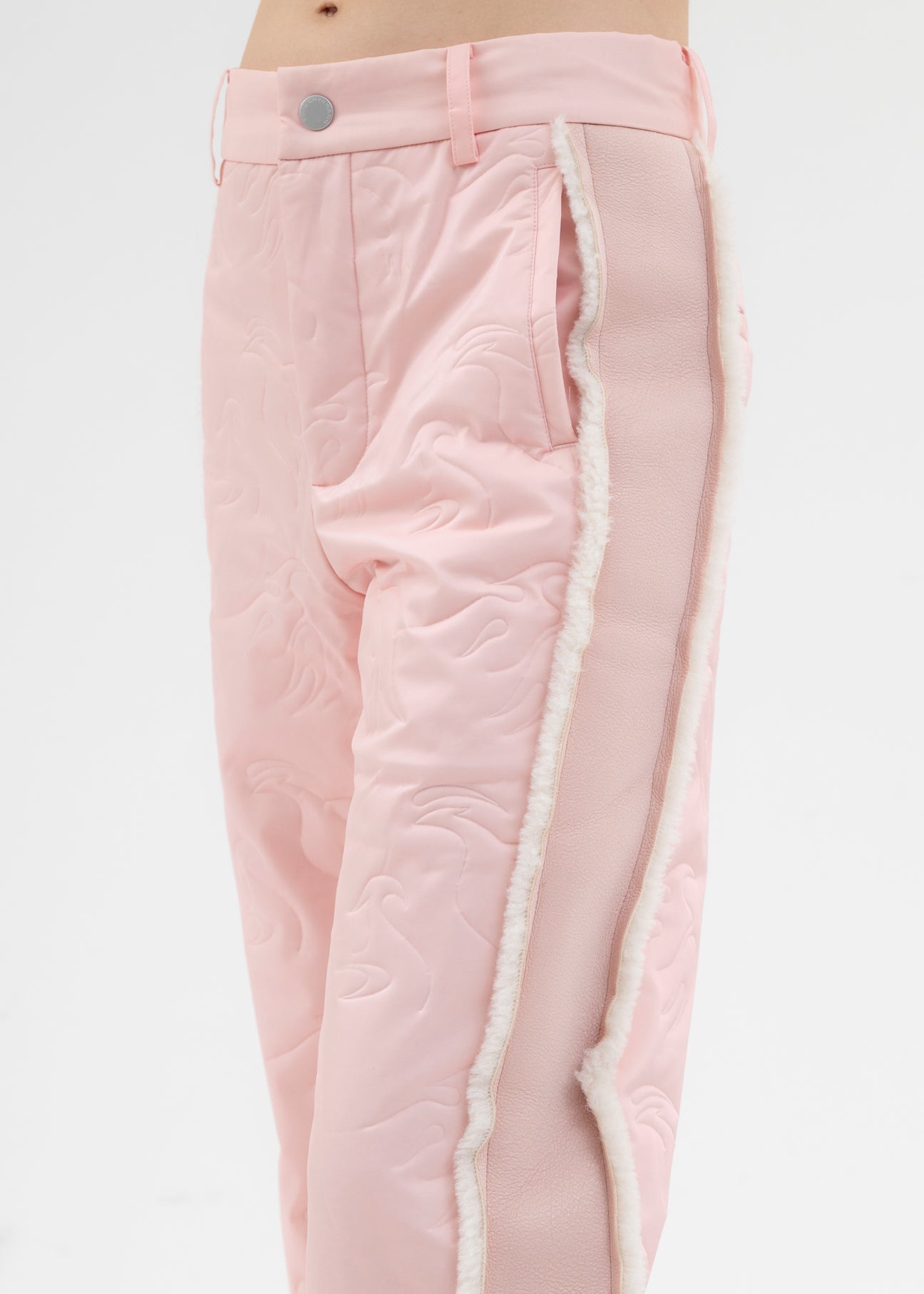 PINK QUILTED PHOENIX TROUSERS - 4