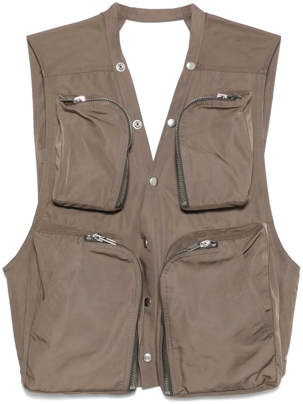 open-back cargo gilet - 1
