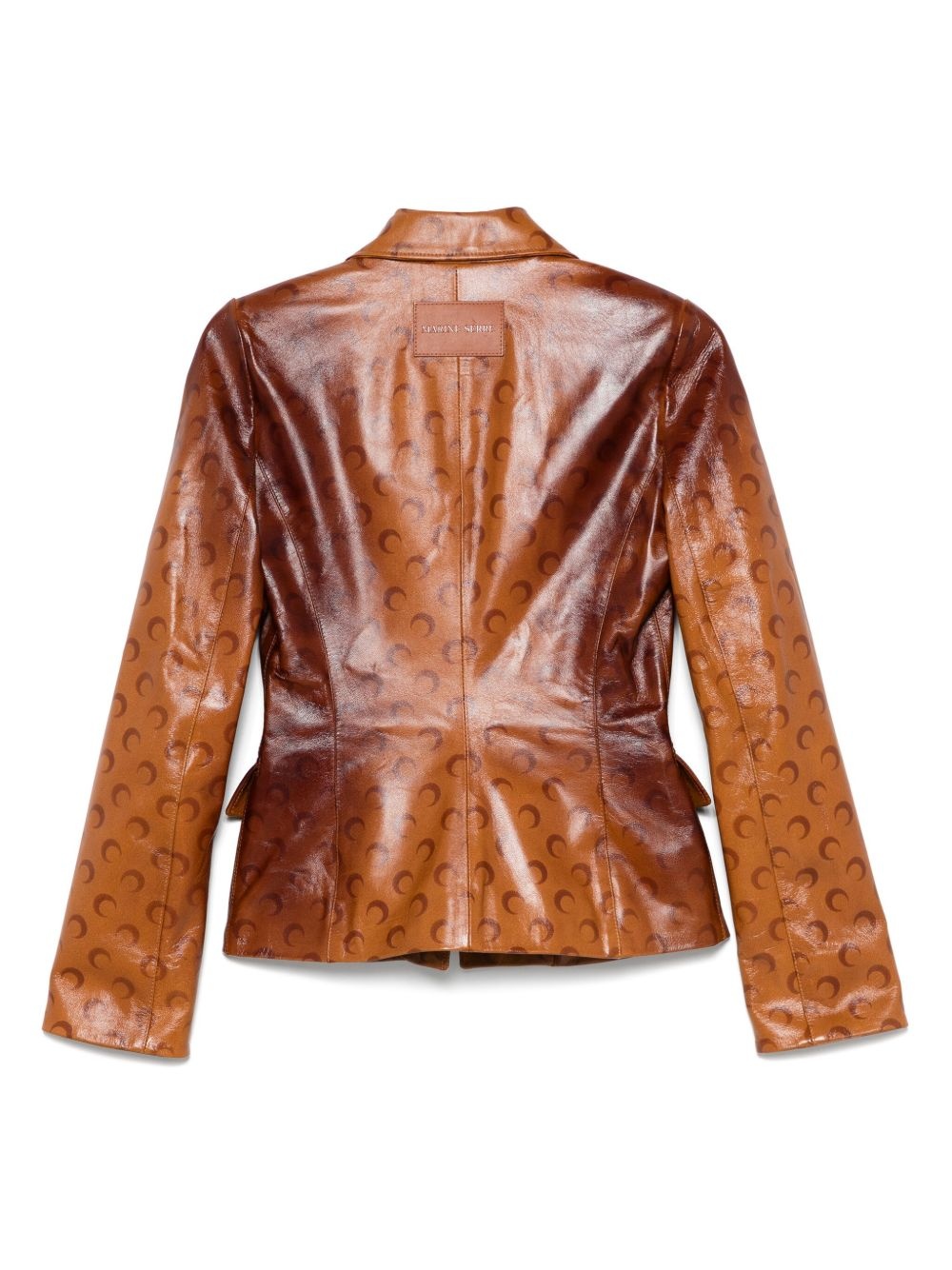 Moon-airbrushed leather jacket - 2