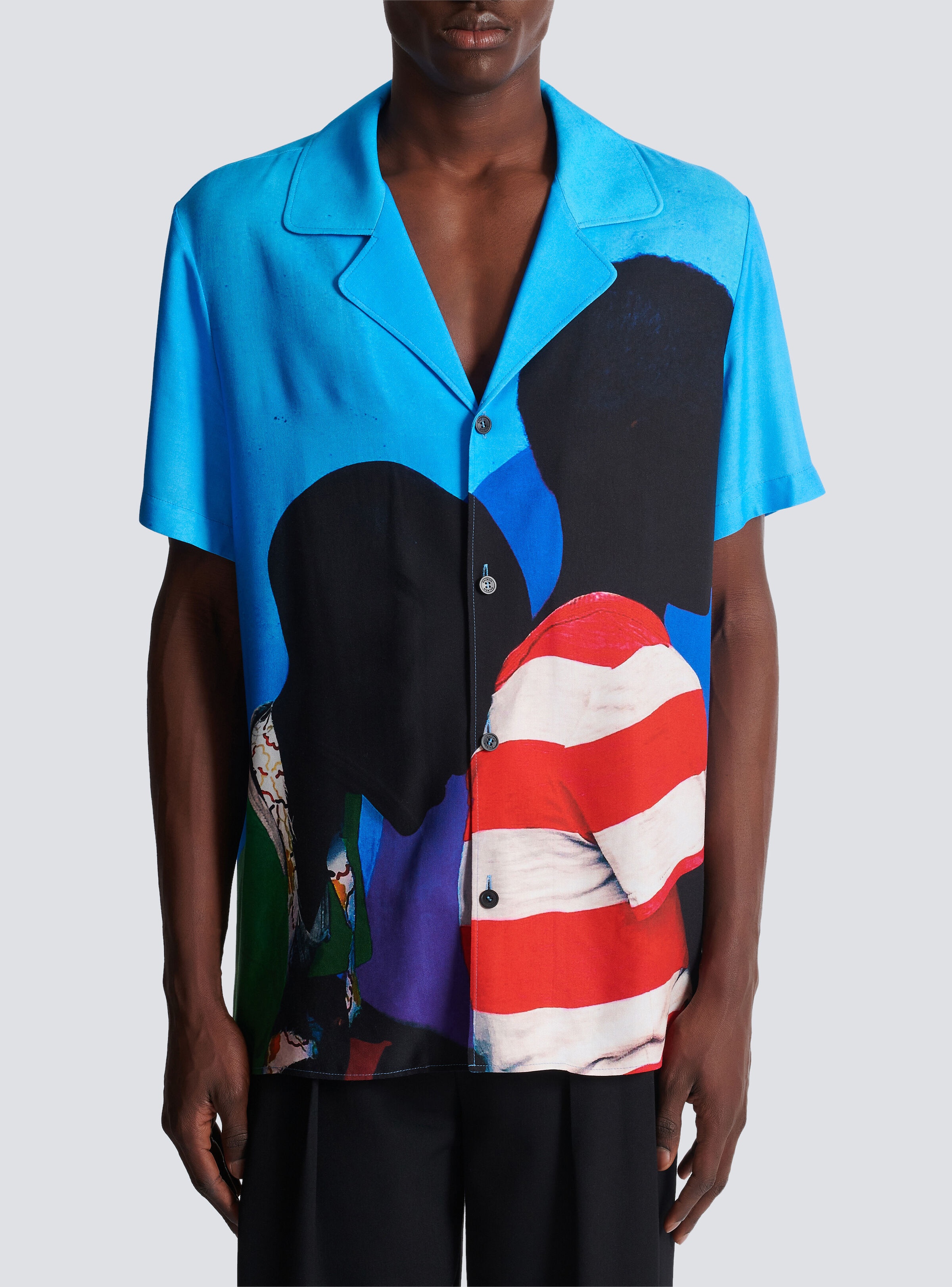 Twill pyjama shirt with Prince Gyasi print - 5