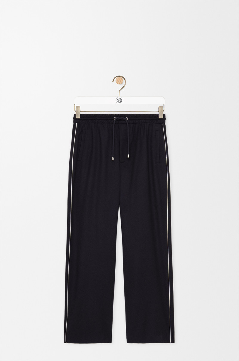 Drawstring trousers in wool 1