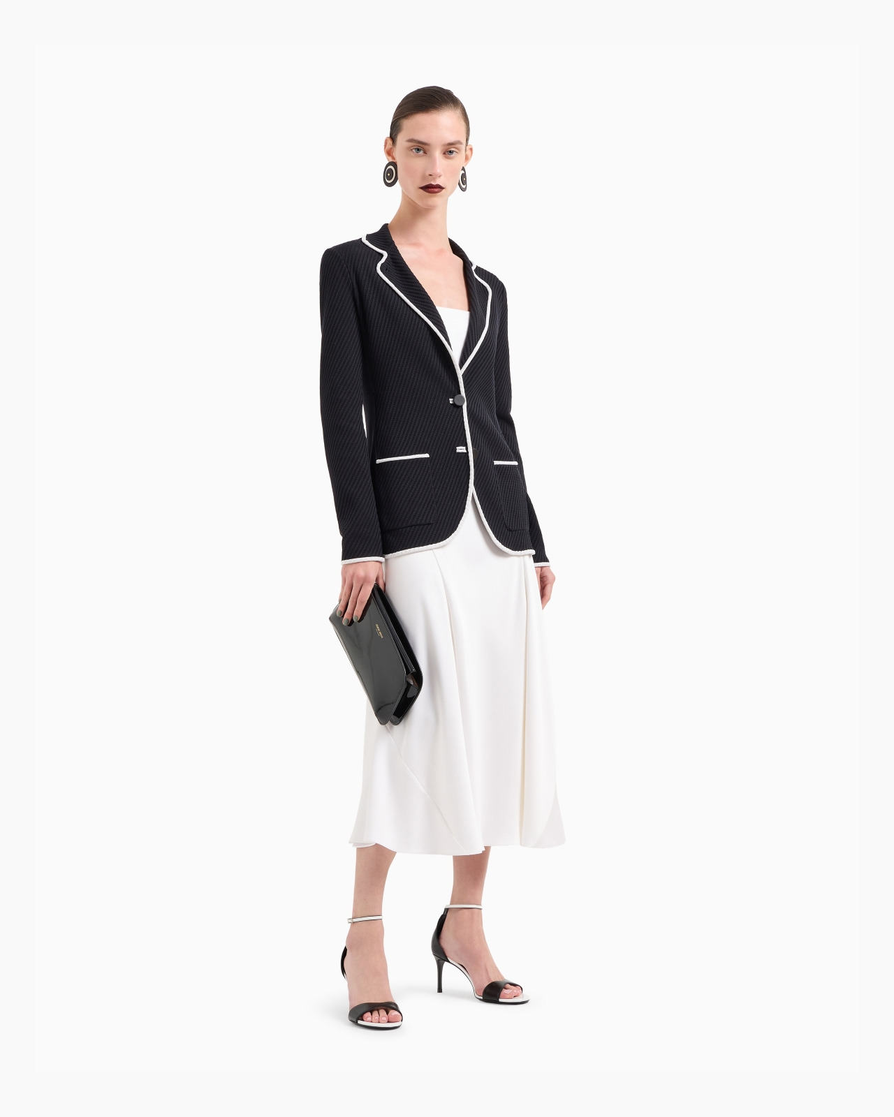 SINGLE-BREASTED SILK-JERSEY JACKET - 2
